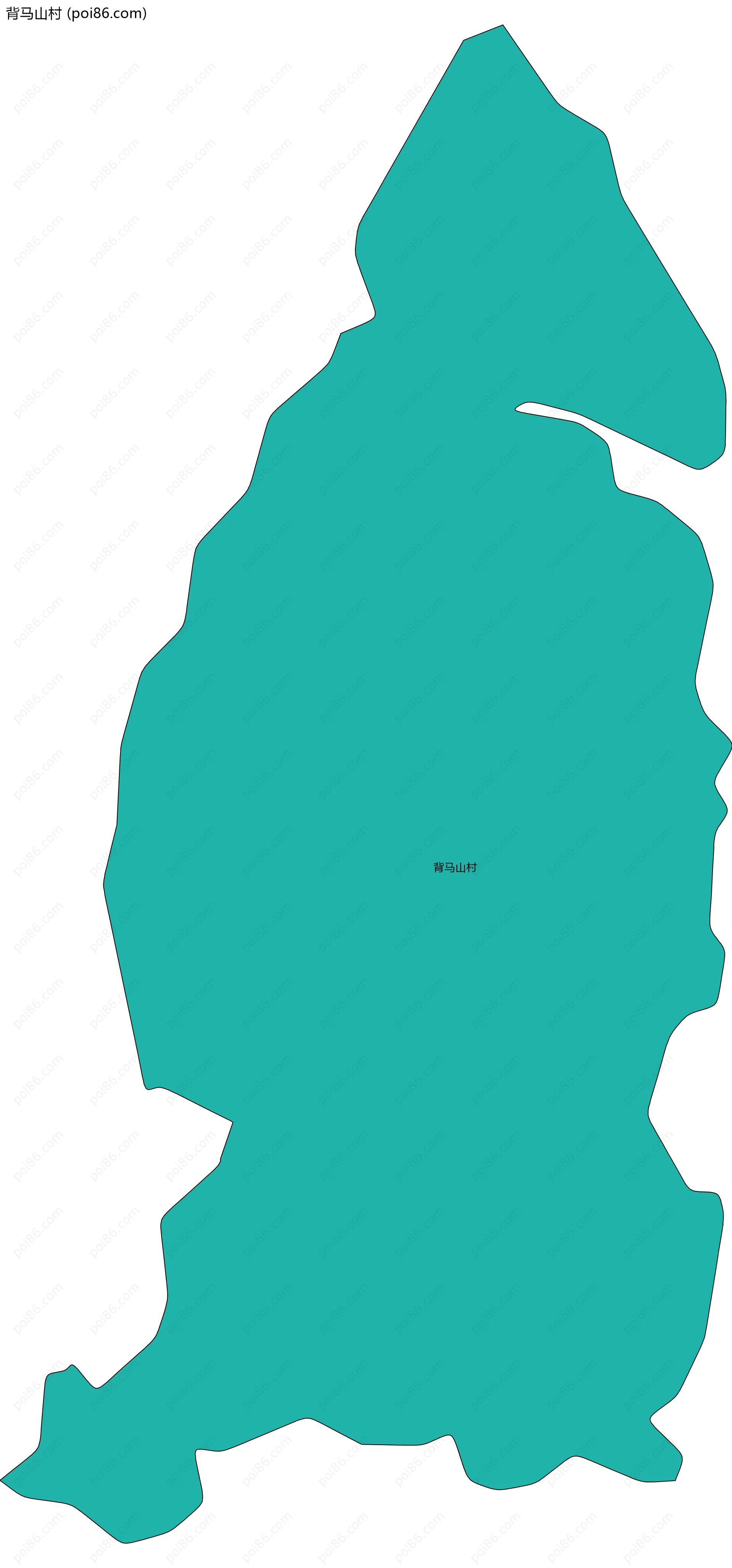 背马山村边界地图