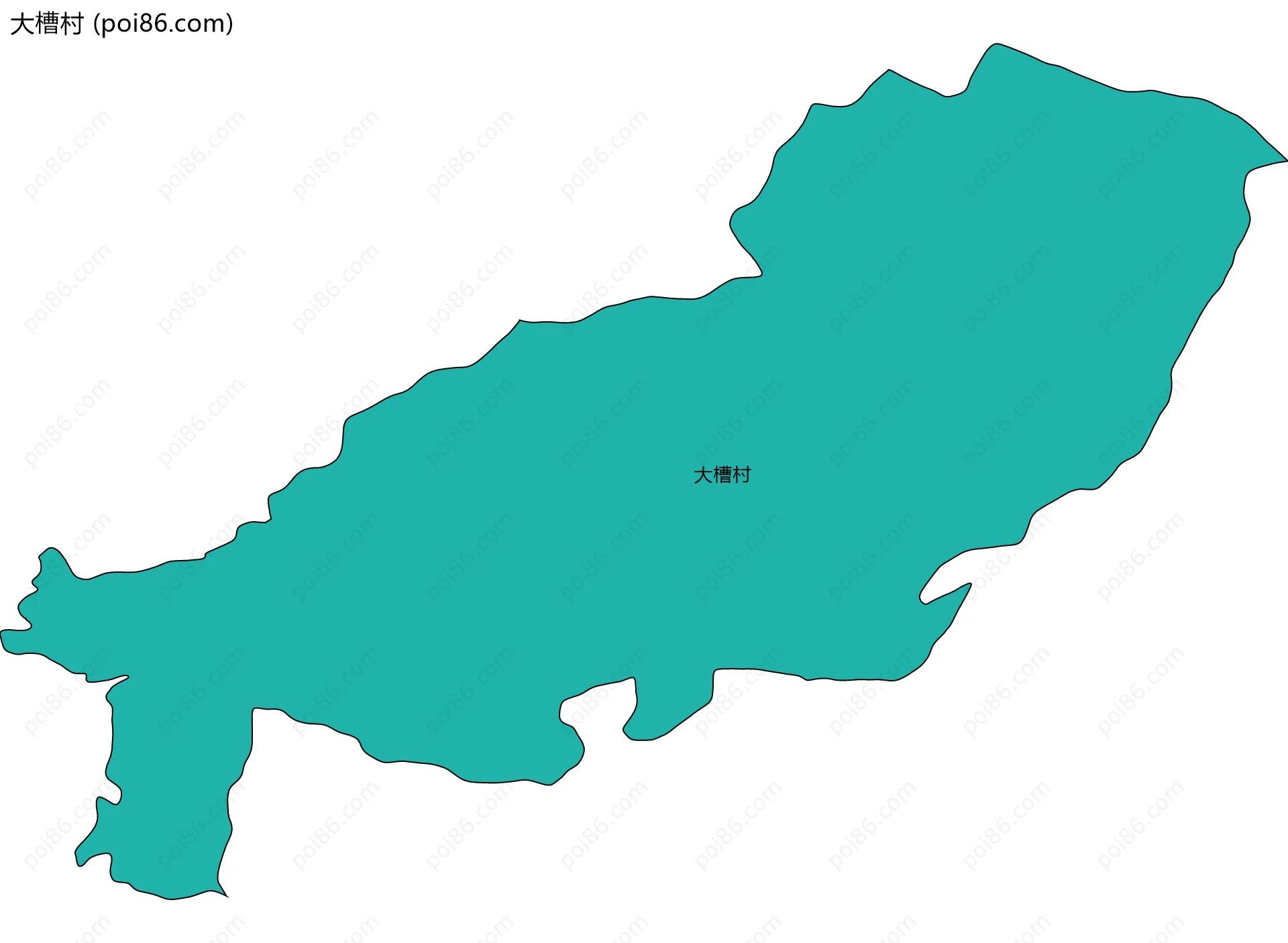 大槽村边界地图