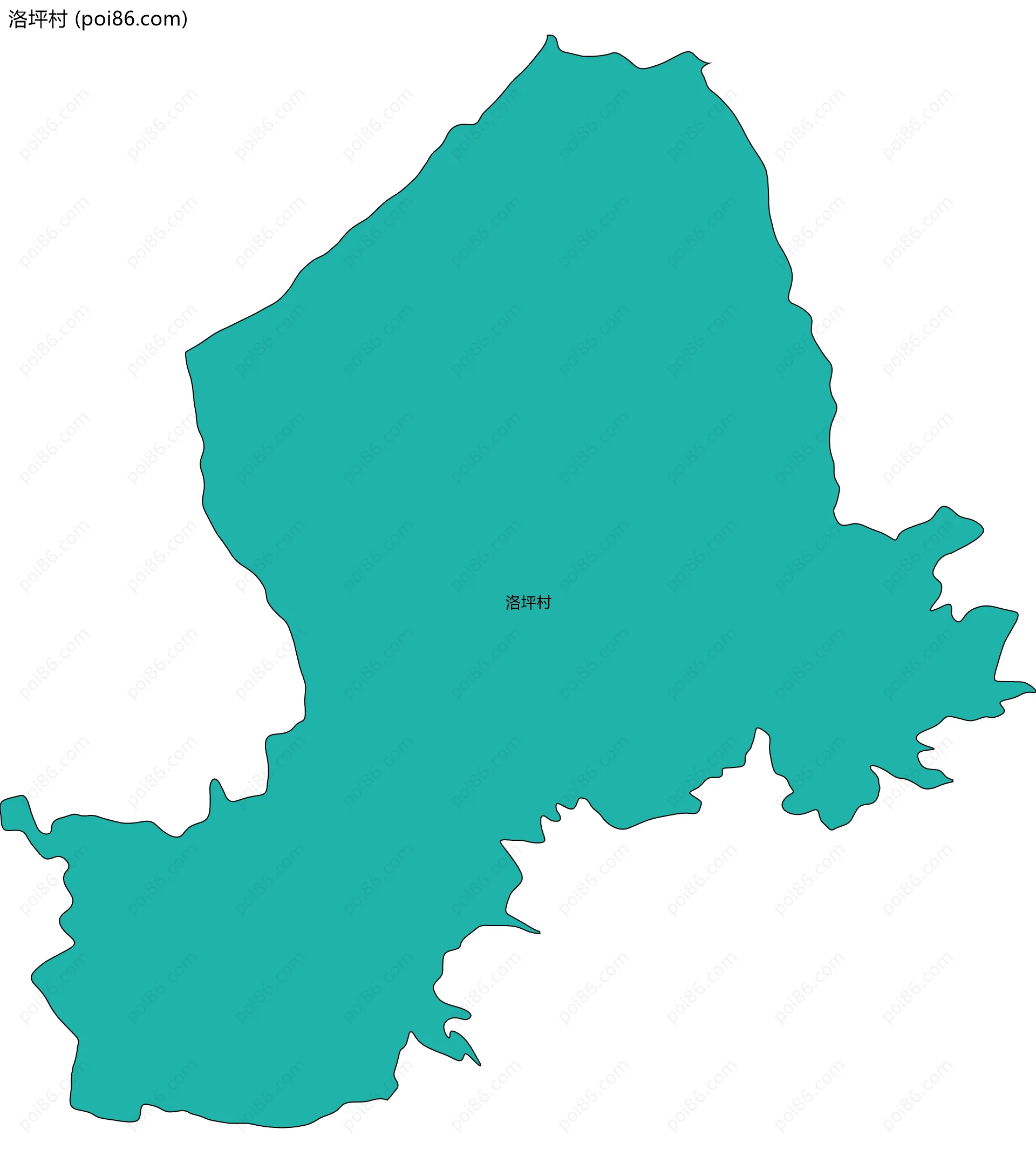 洛坪村边界地图