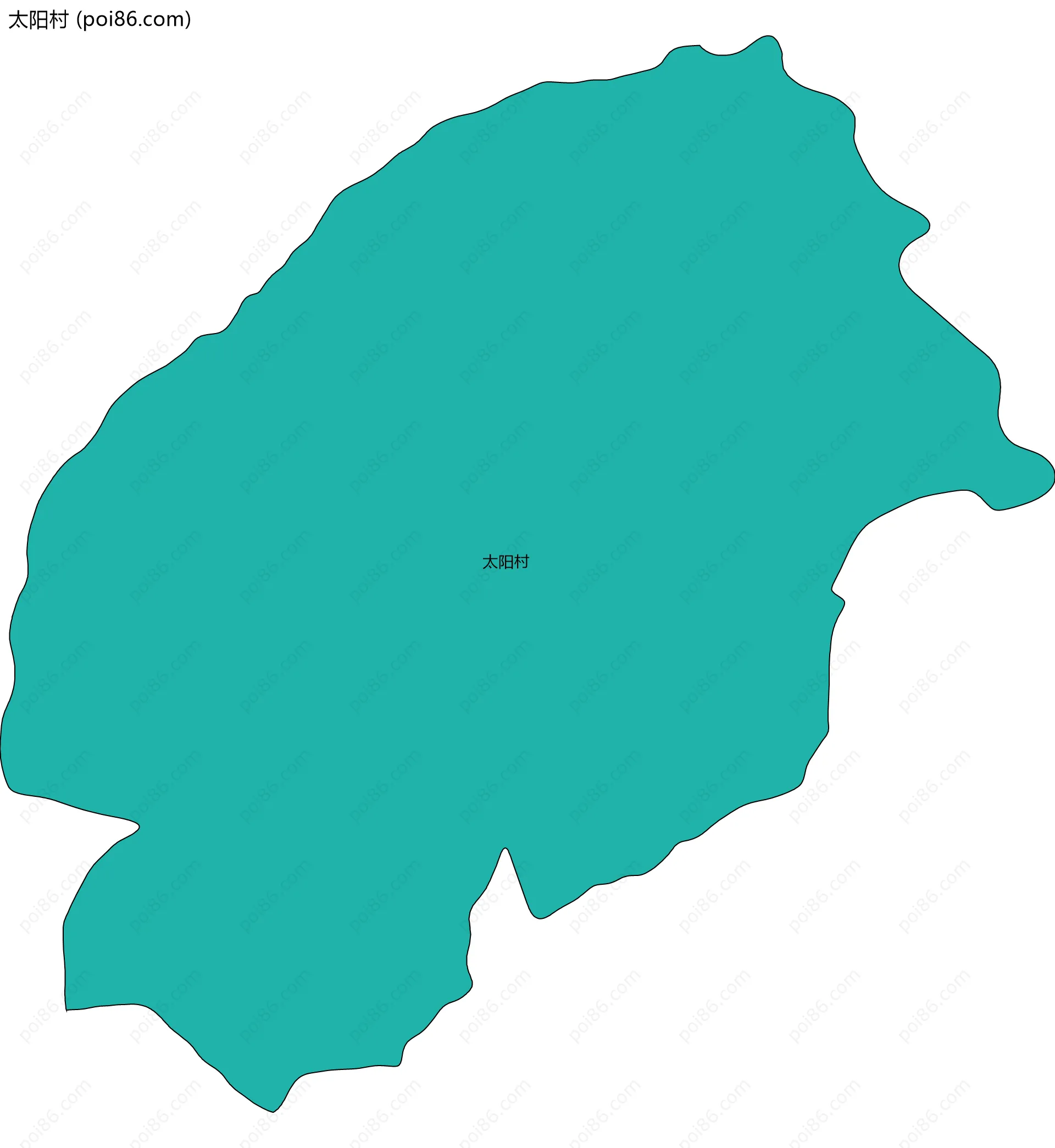 太阳村边界地图