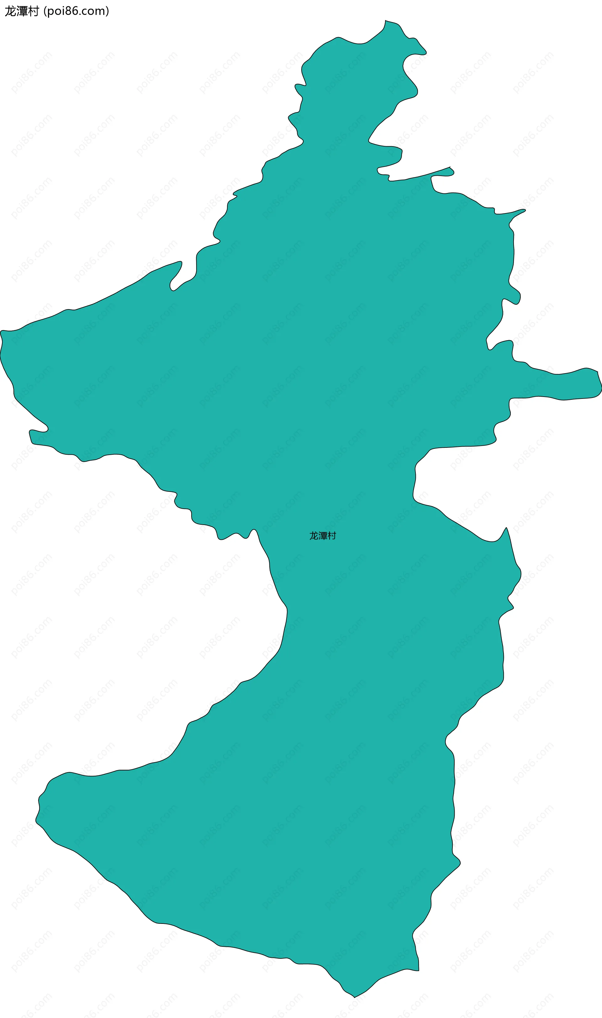 龙潭村边界地图