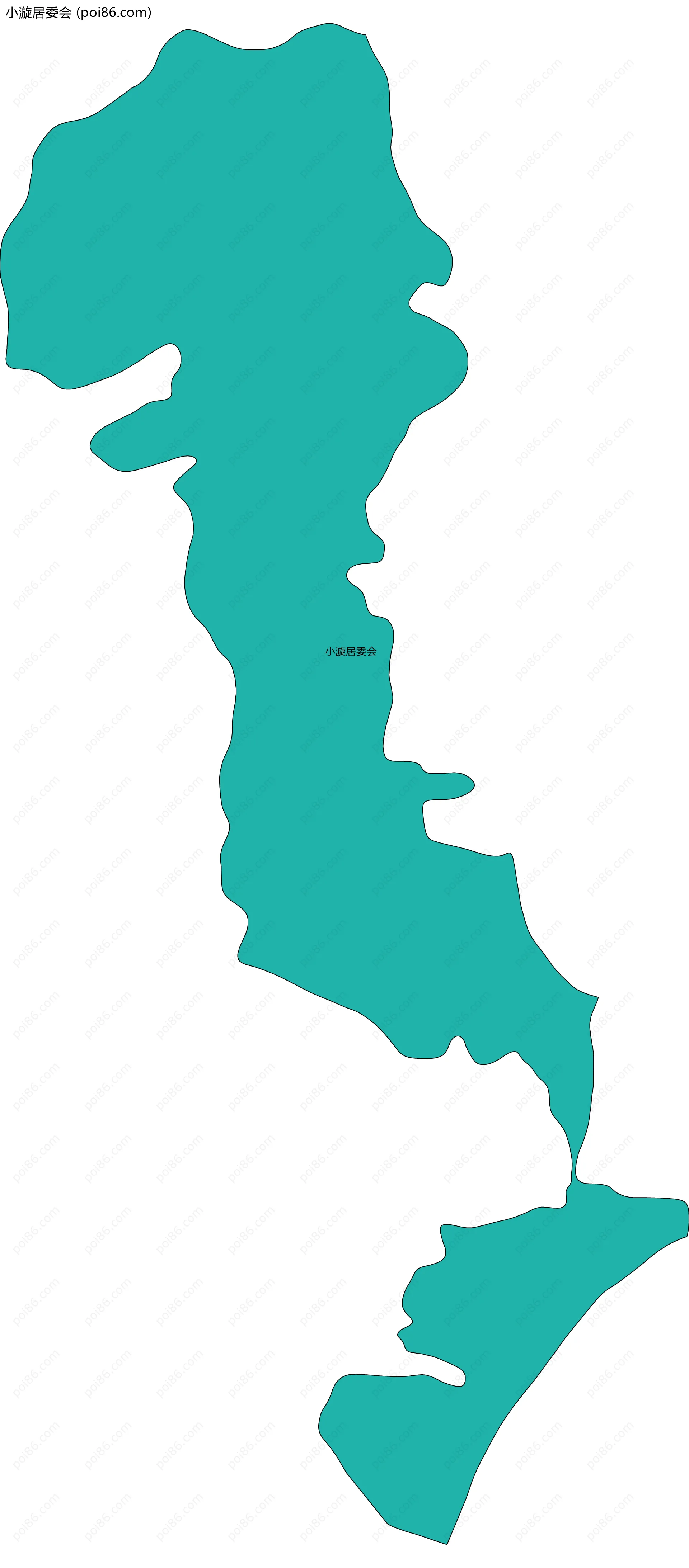 小漩居委会边界地图