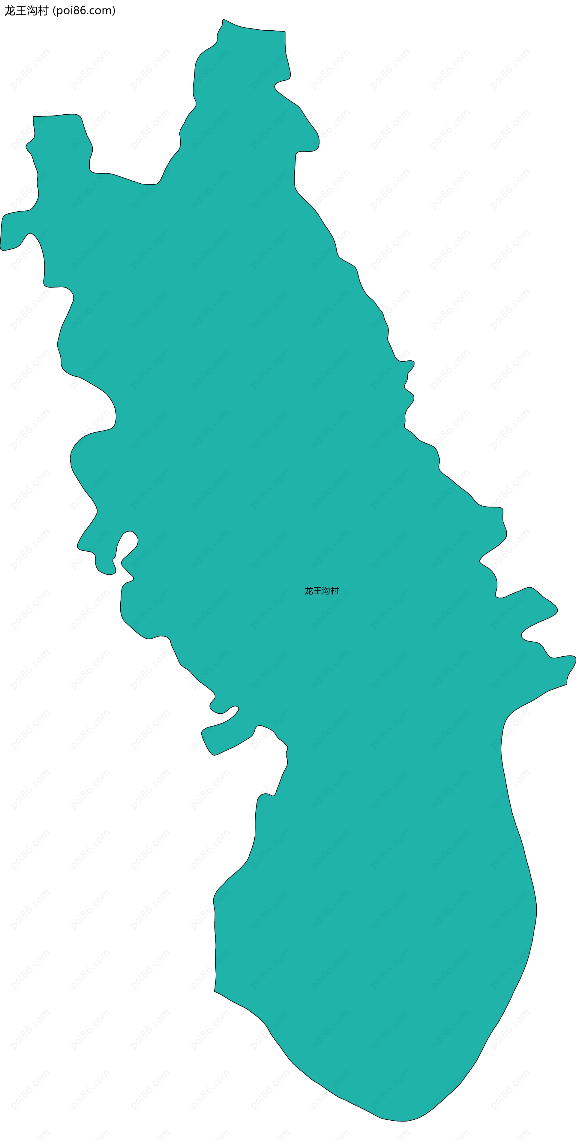 龙王沟村边界地图