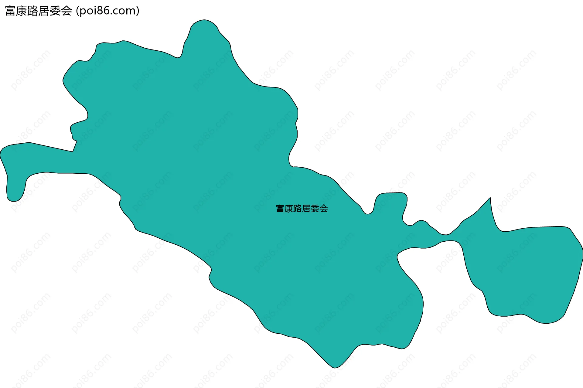 富康路居委会边界地图