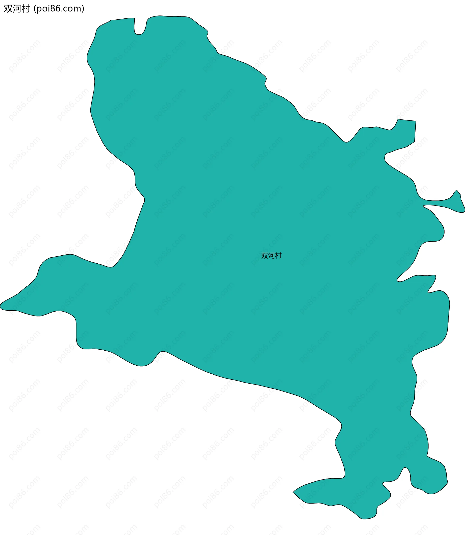 双河村边界地图