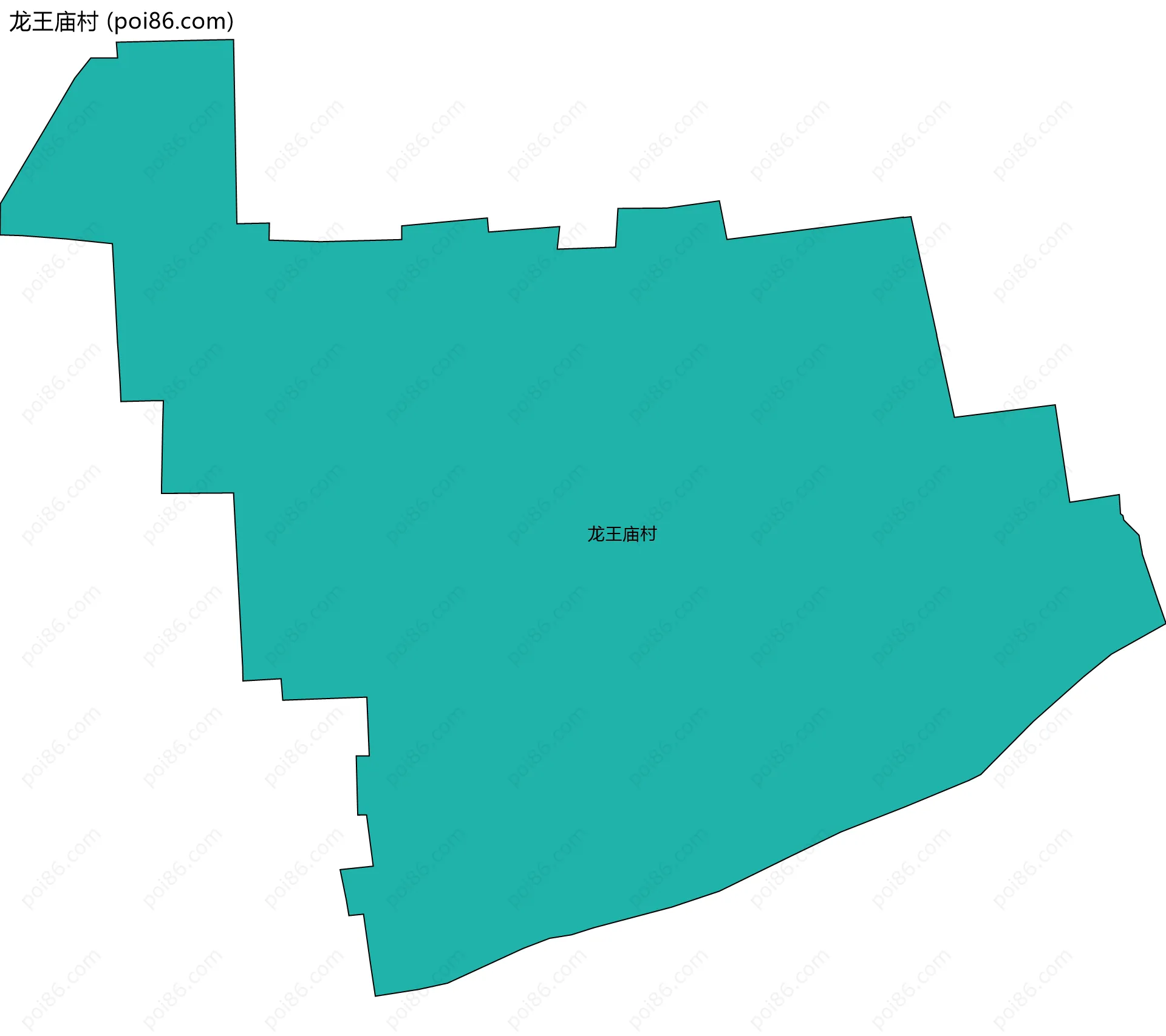 龙王庙村边界地图