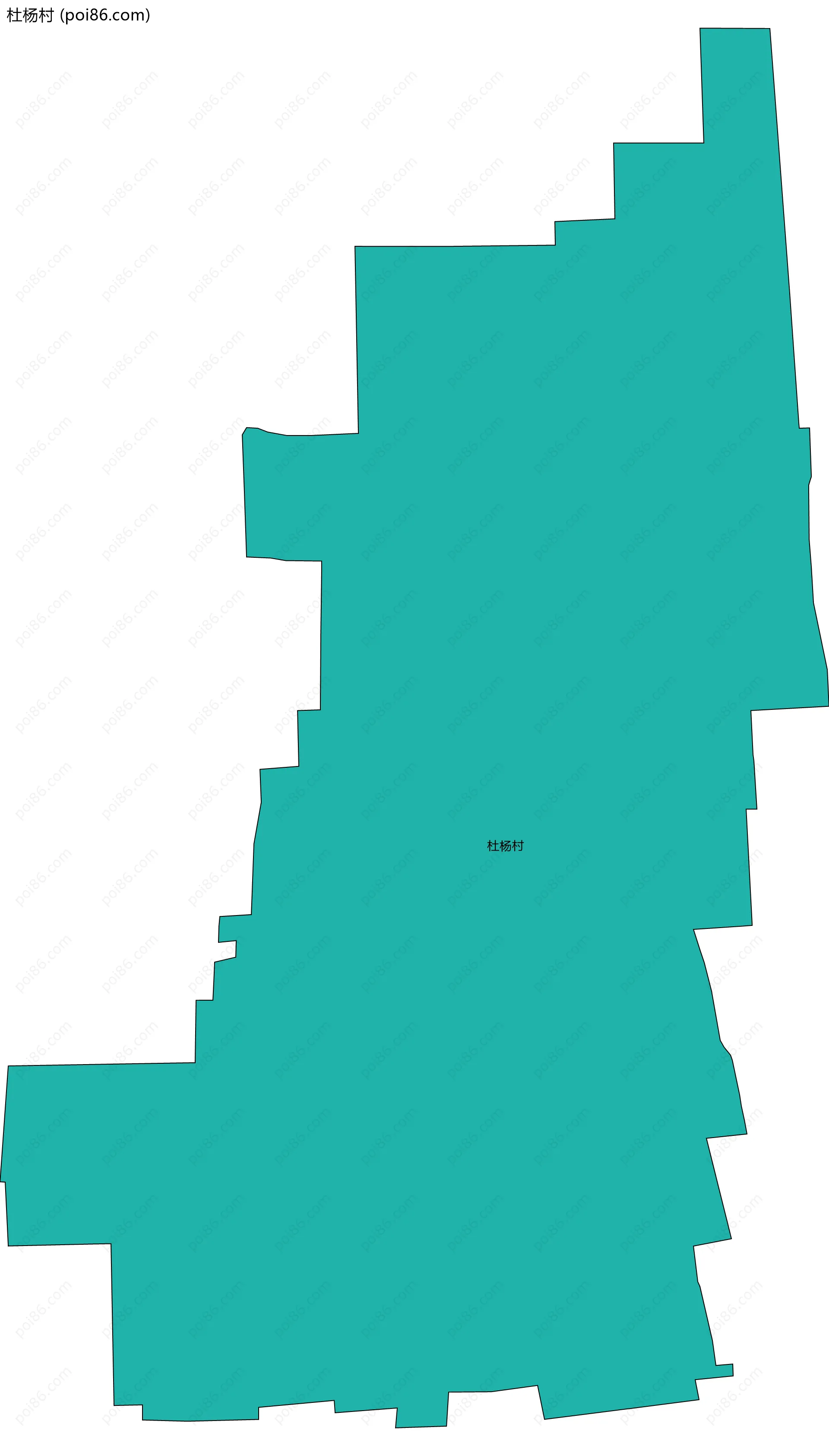 杜杨村边界地图