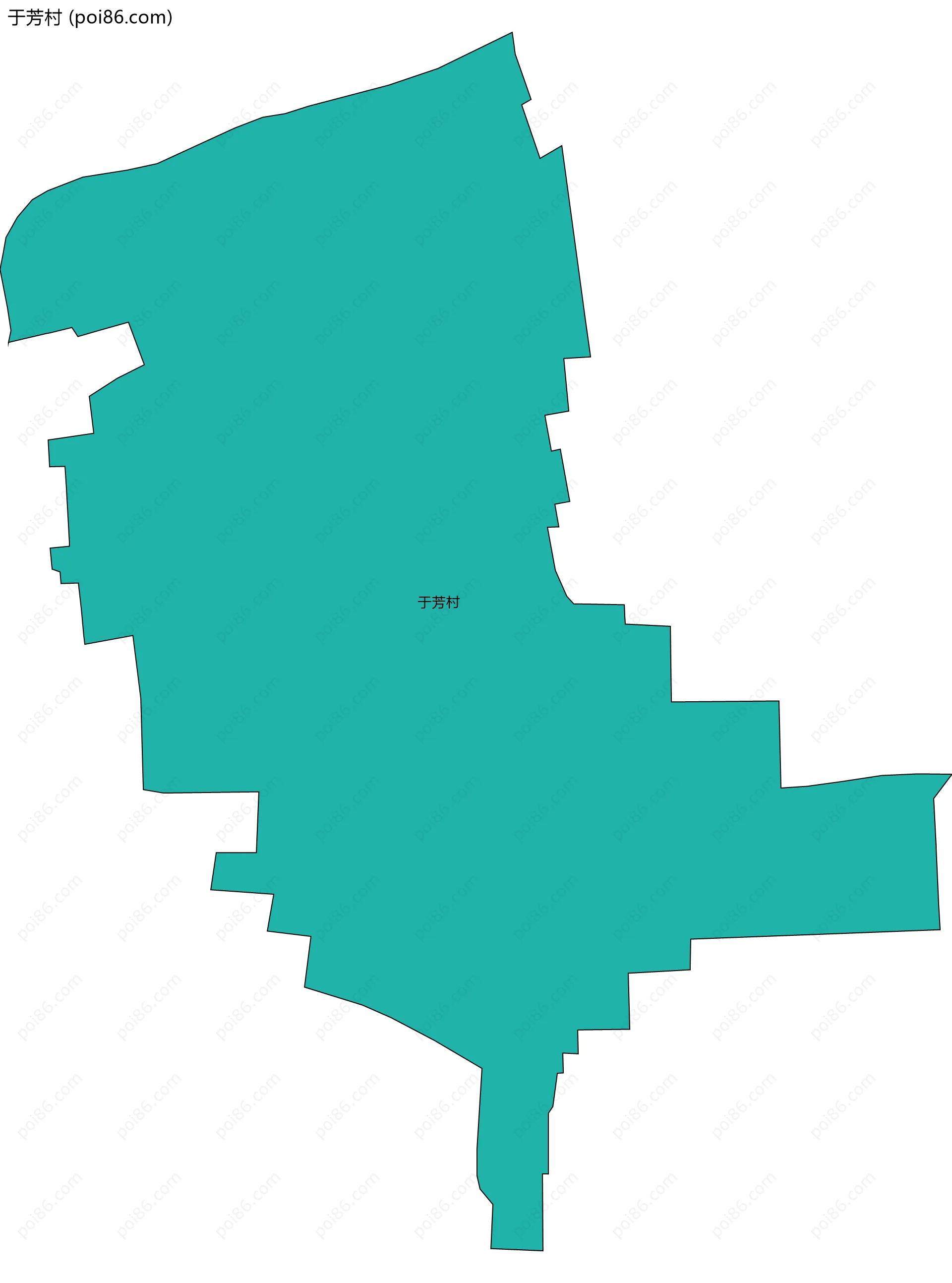 于芳村边界地图