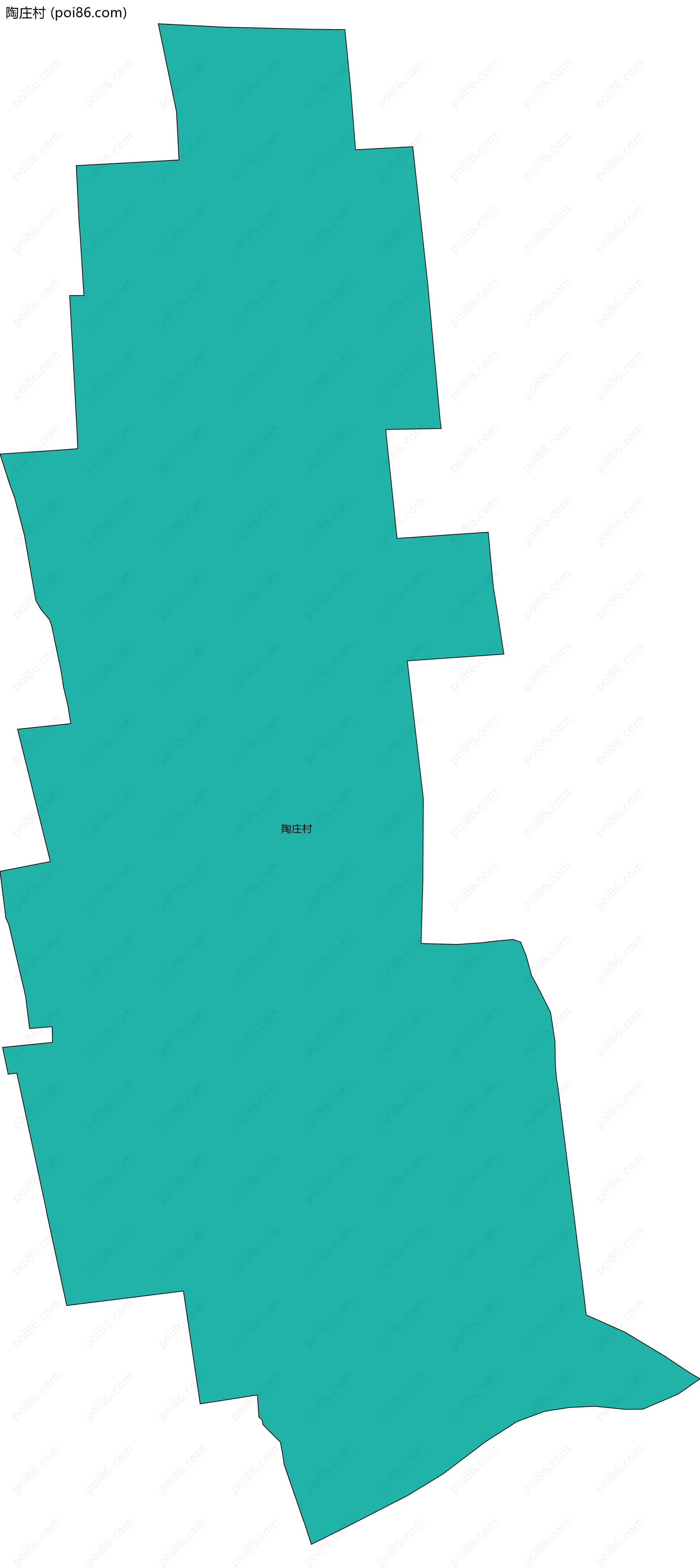 陶庄村边界地图