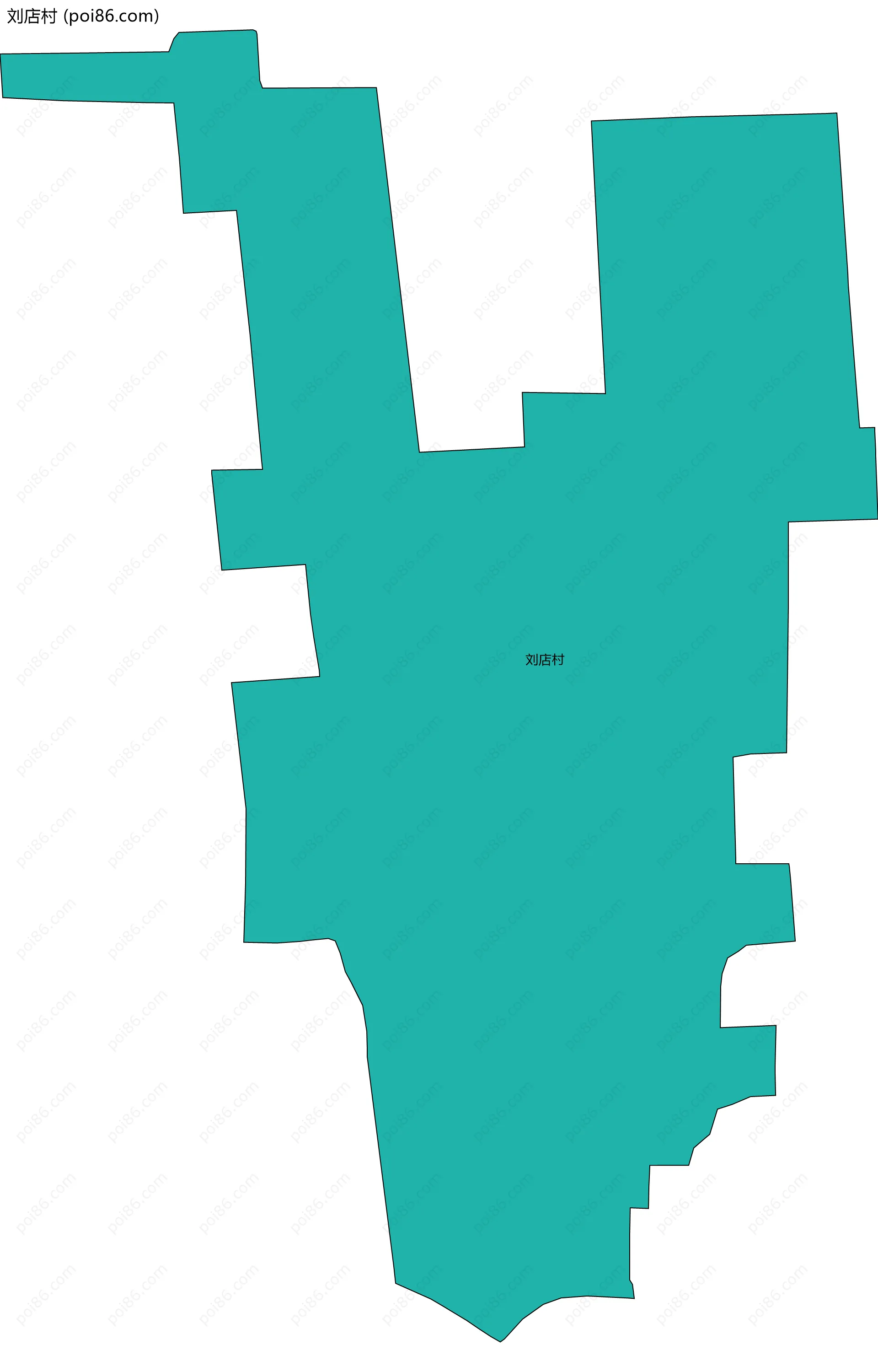 刘店村边界地图