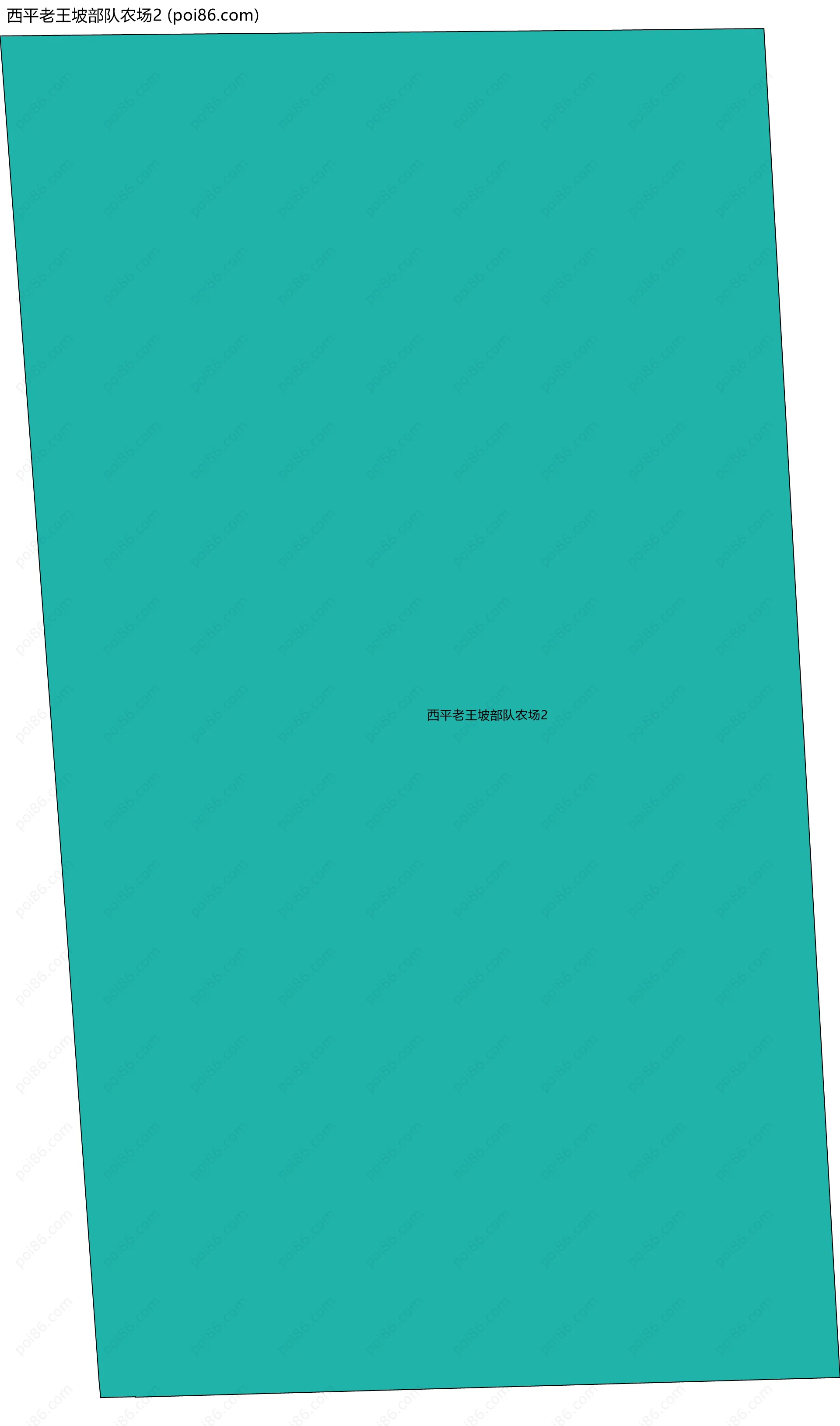 西平老王坡部队农场2边界地图