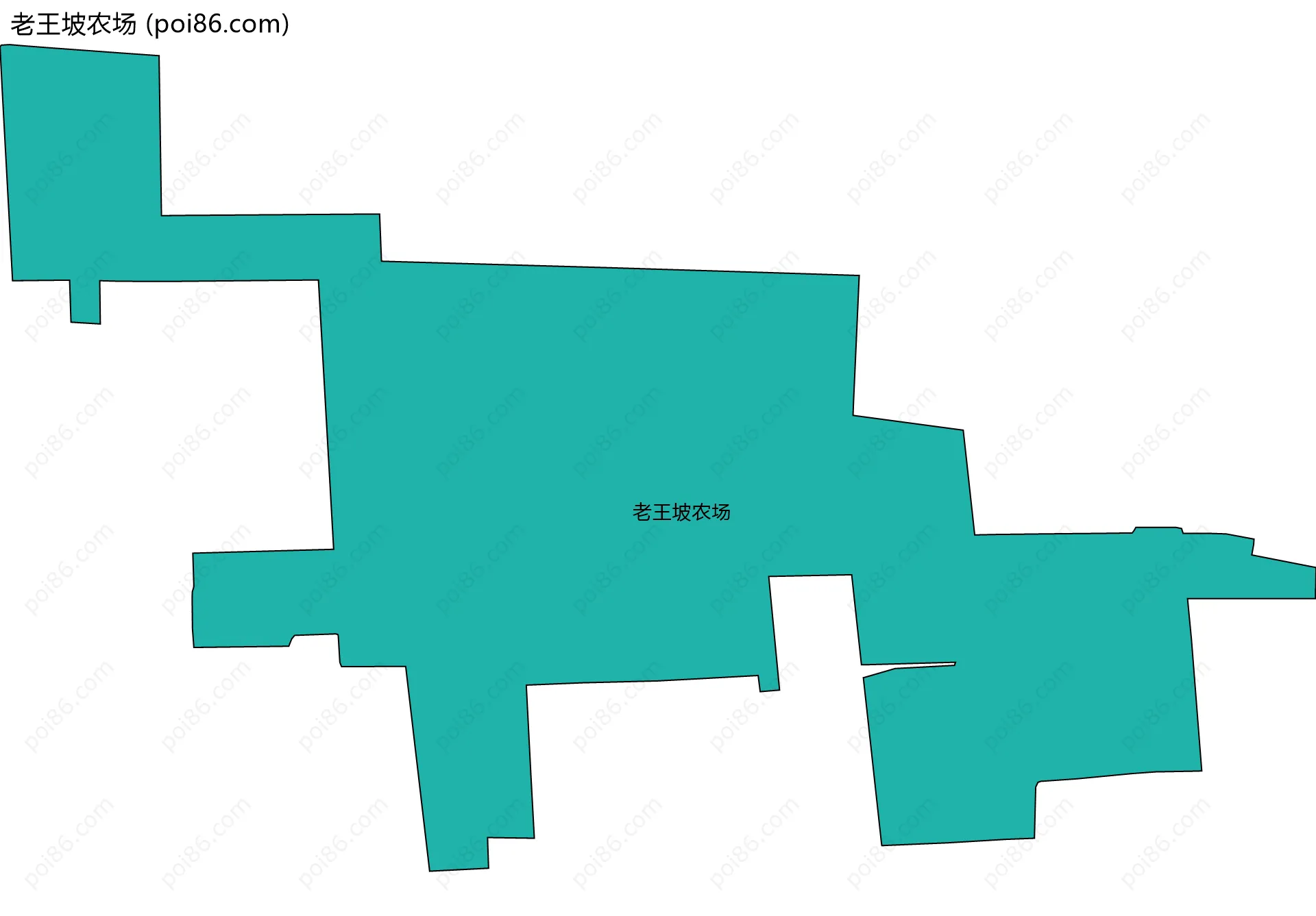 老王坡农场边界地图