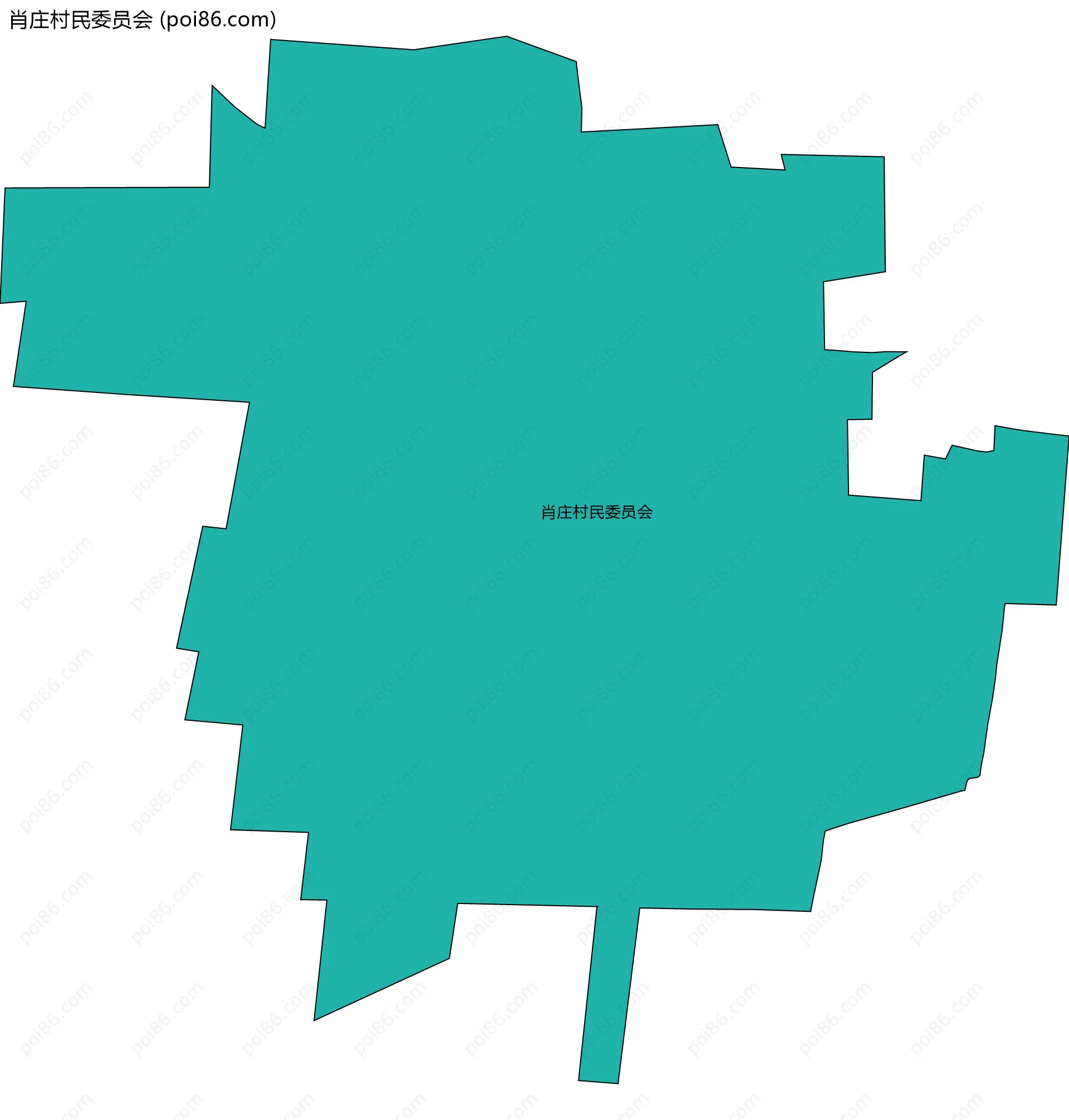 肖庄村民委员会边界地图