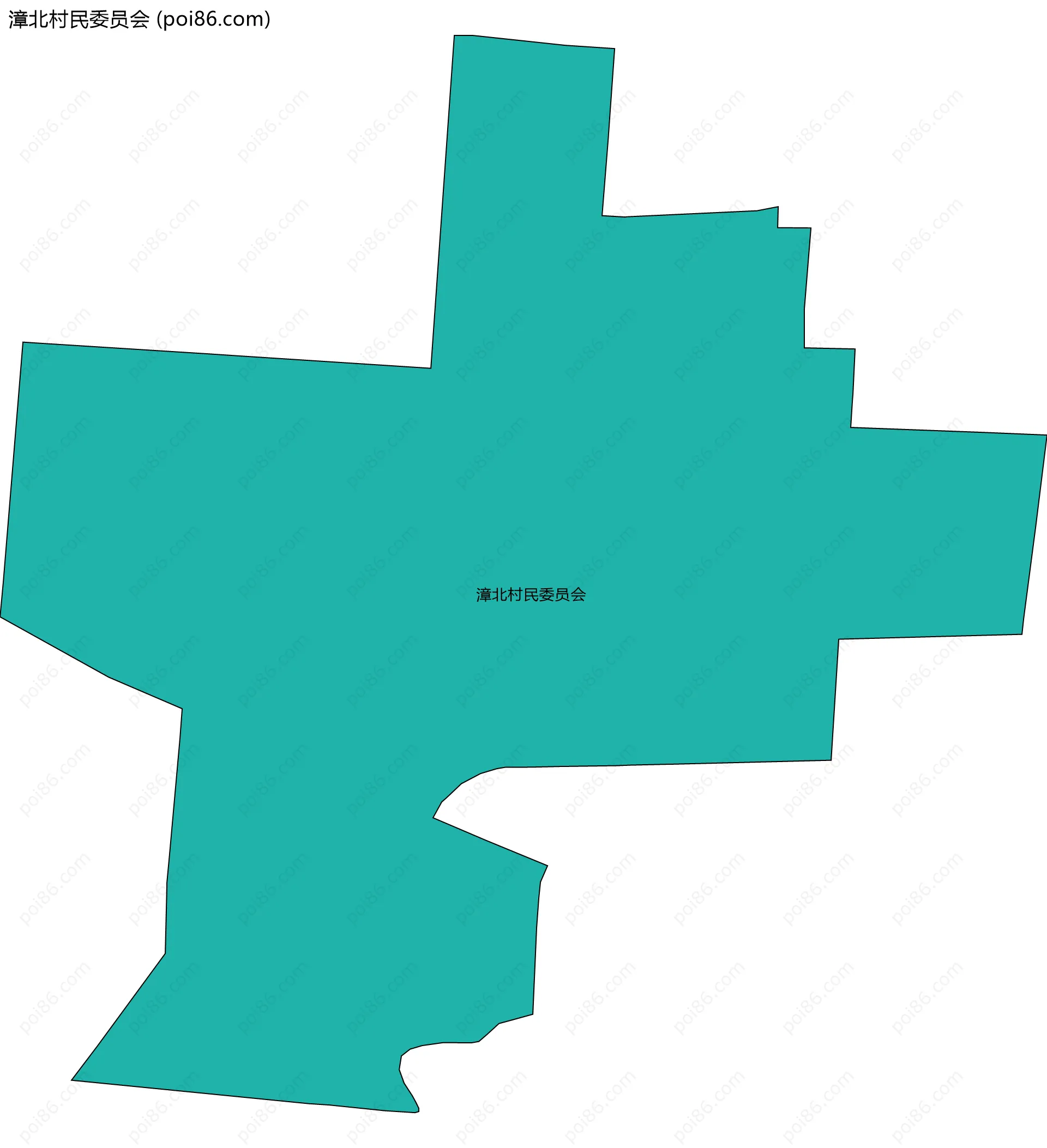 漳北村民委员会边界地图