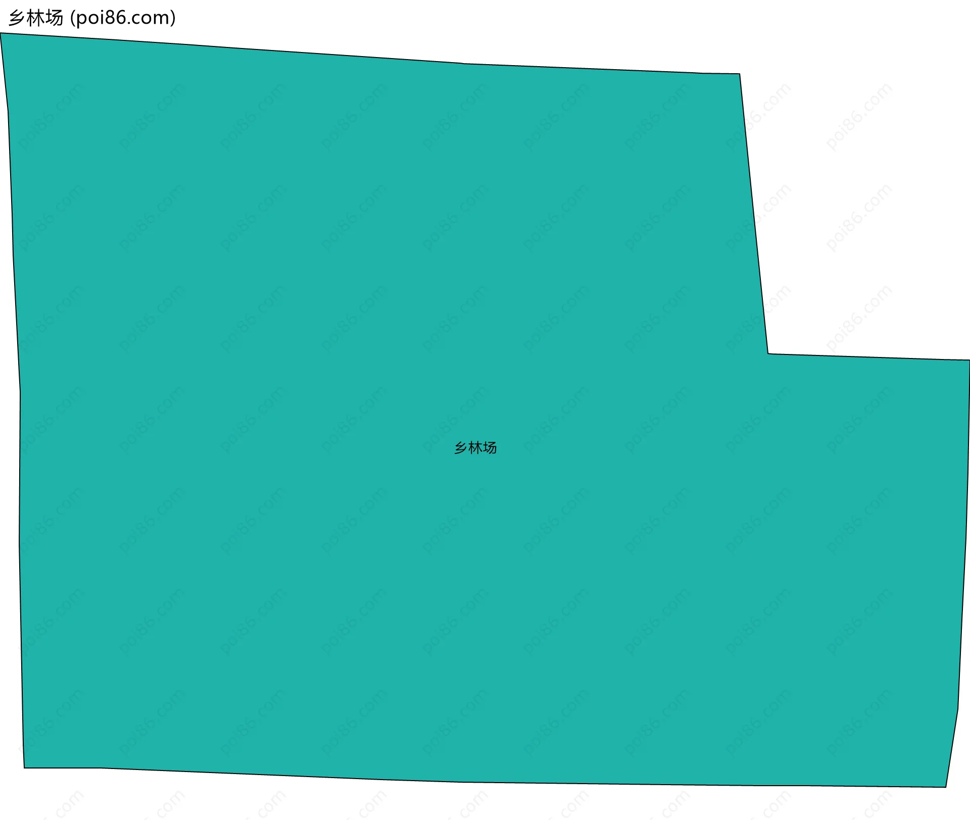 乡林场边界地图