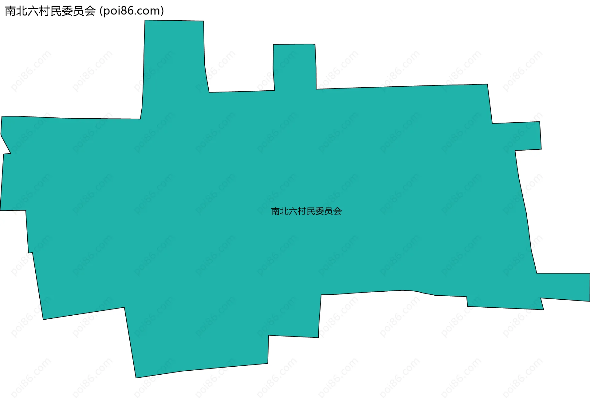 南北六村民委员会边界地图