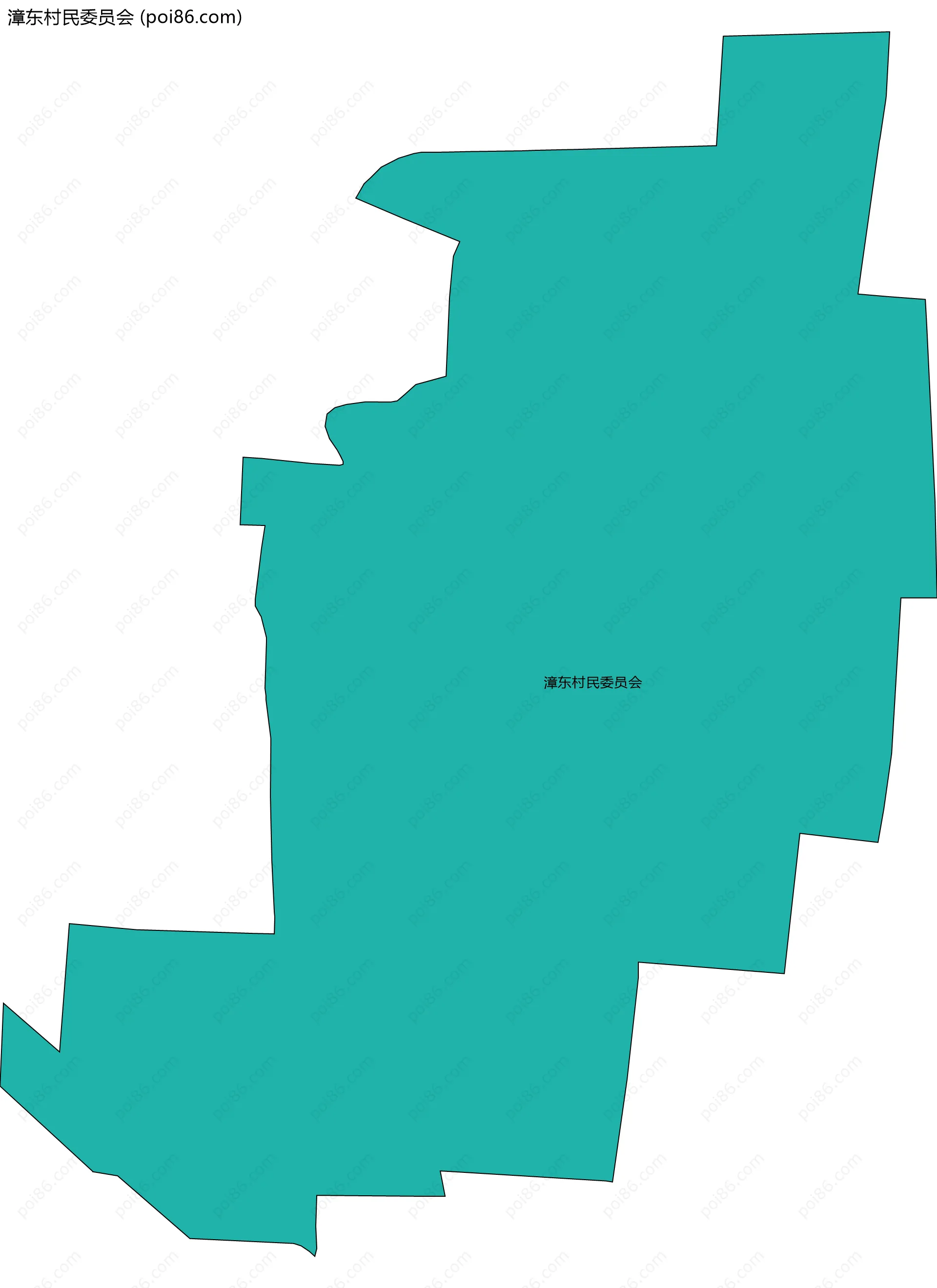 漳东村民委员会边界地图