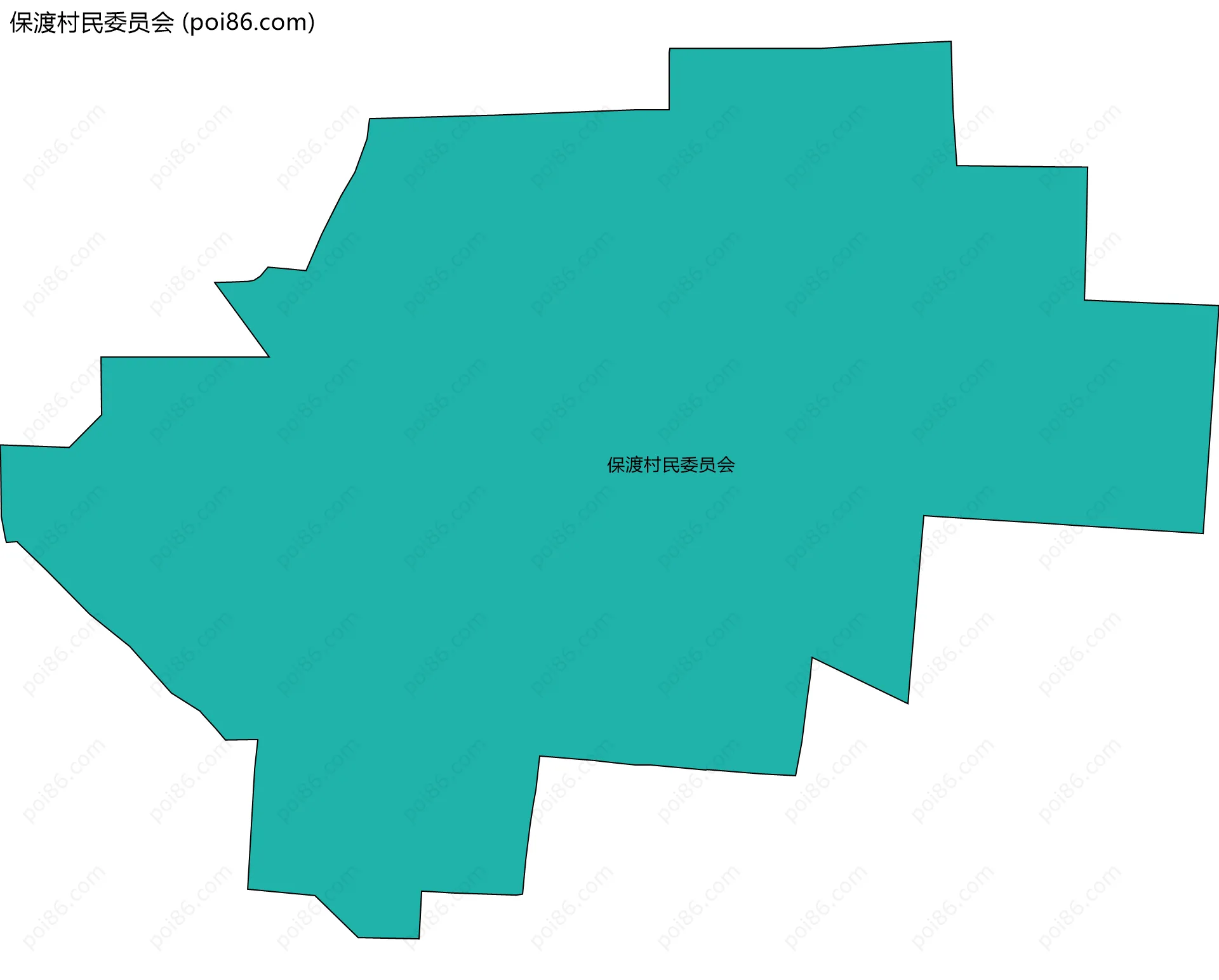 保渡村民委员会边界地图
