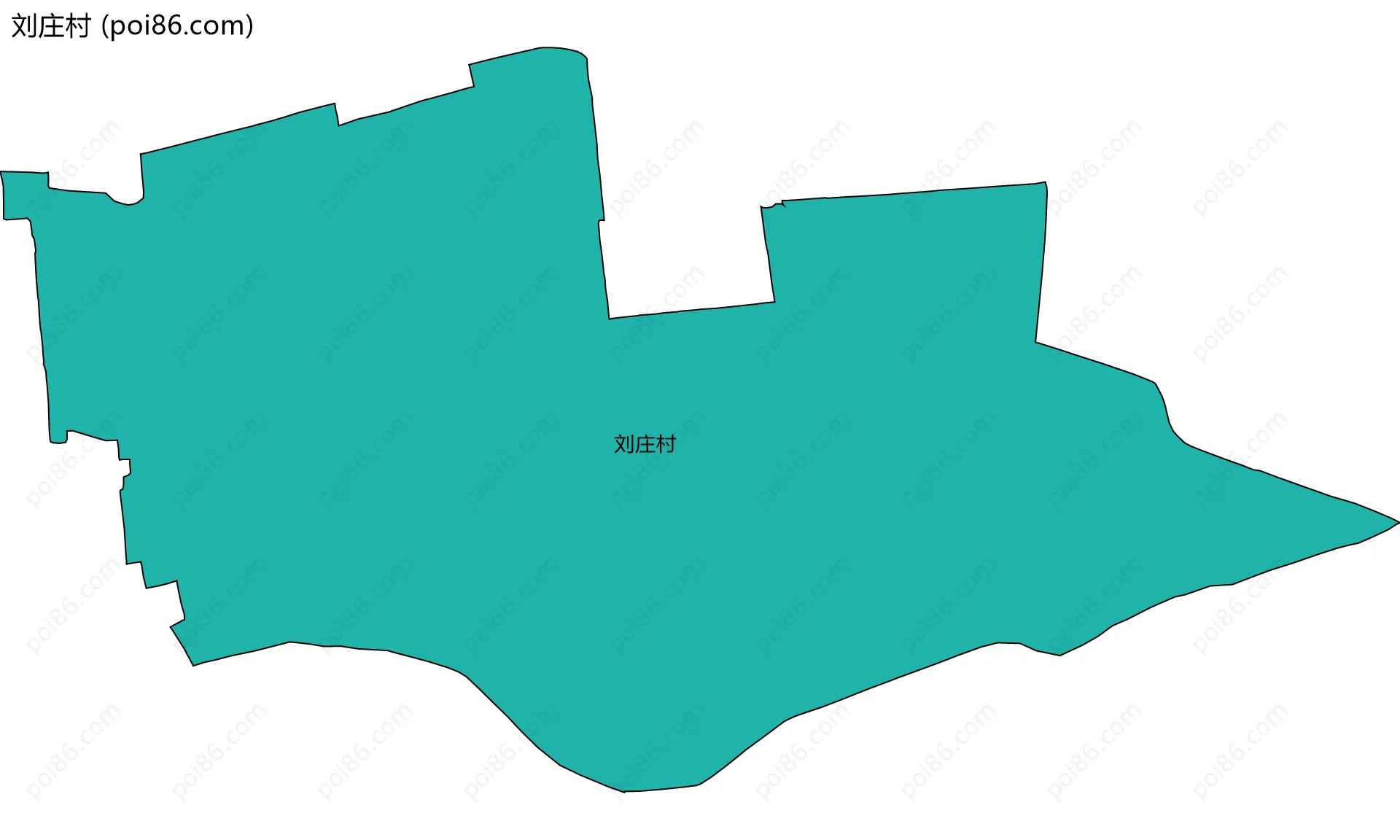 刘庄村边界地图