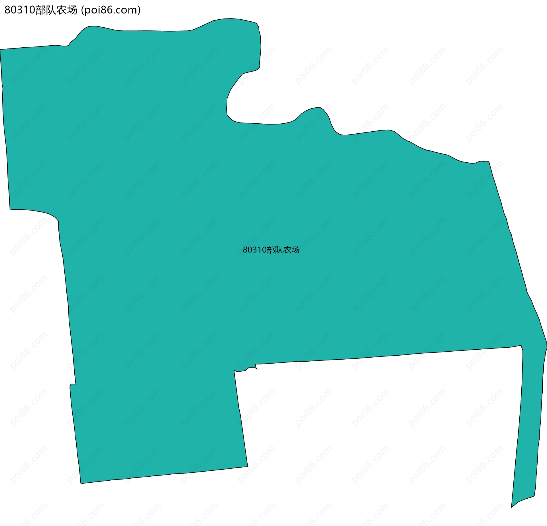 80310部队农场边界地图