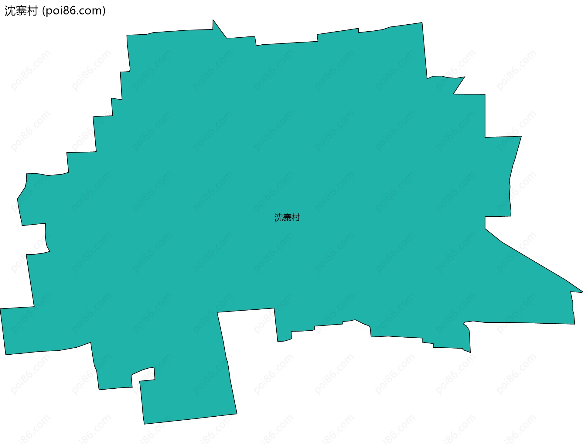 沈寨村边界地图