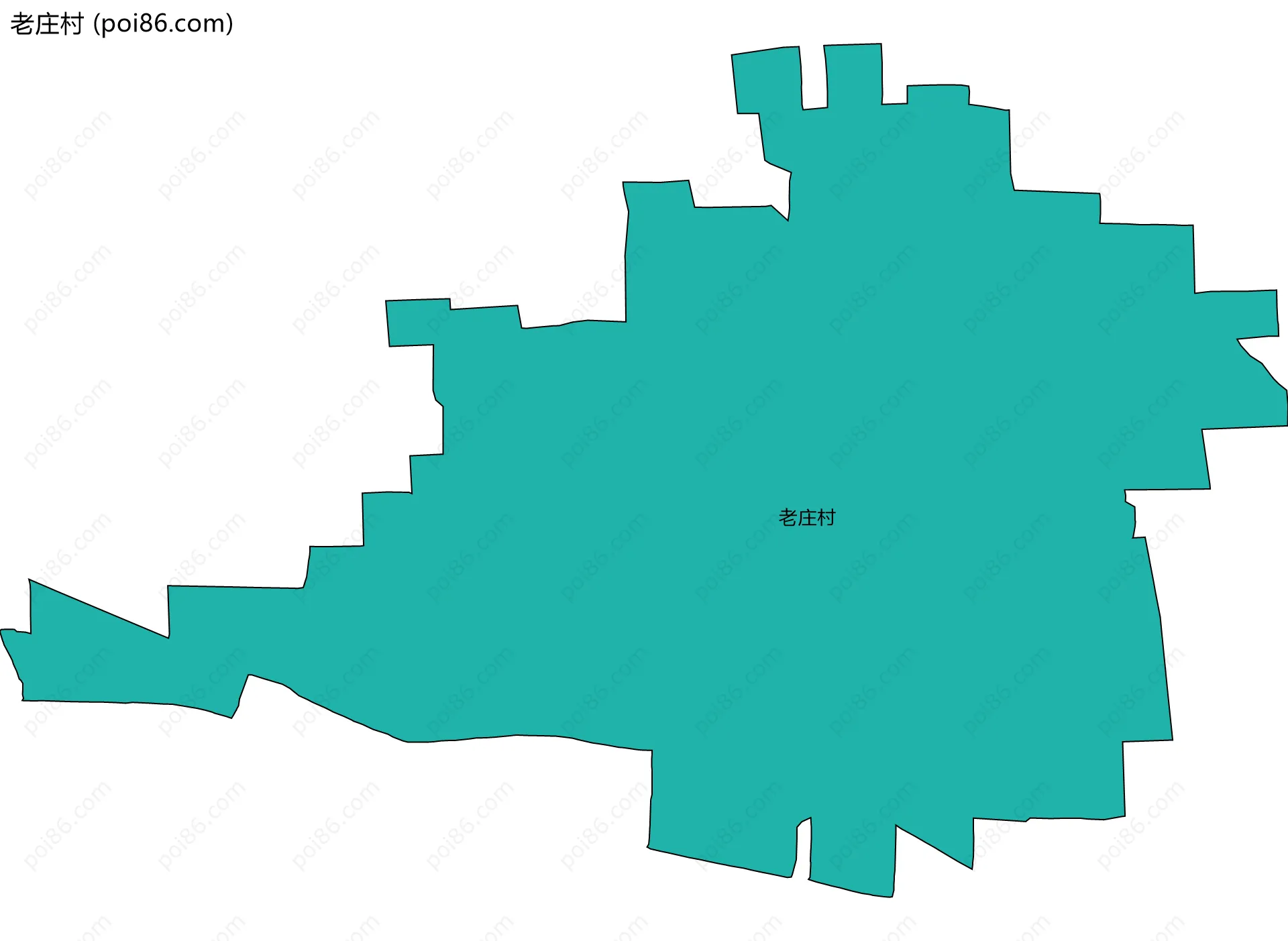 老庄村边界地图