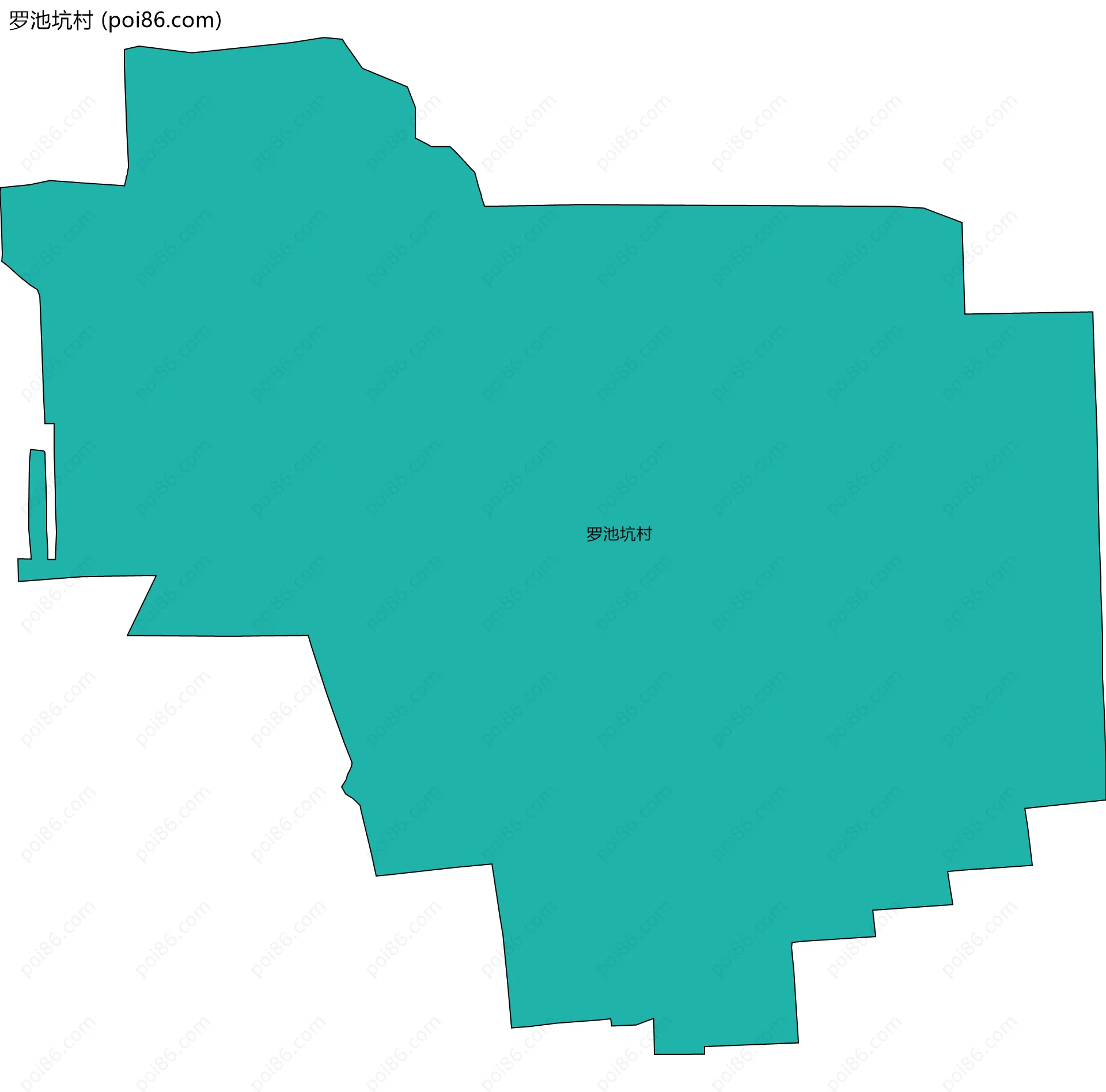 罗池坑村边界地图