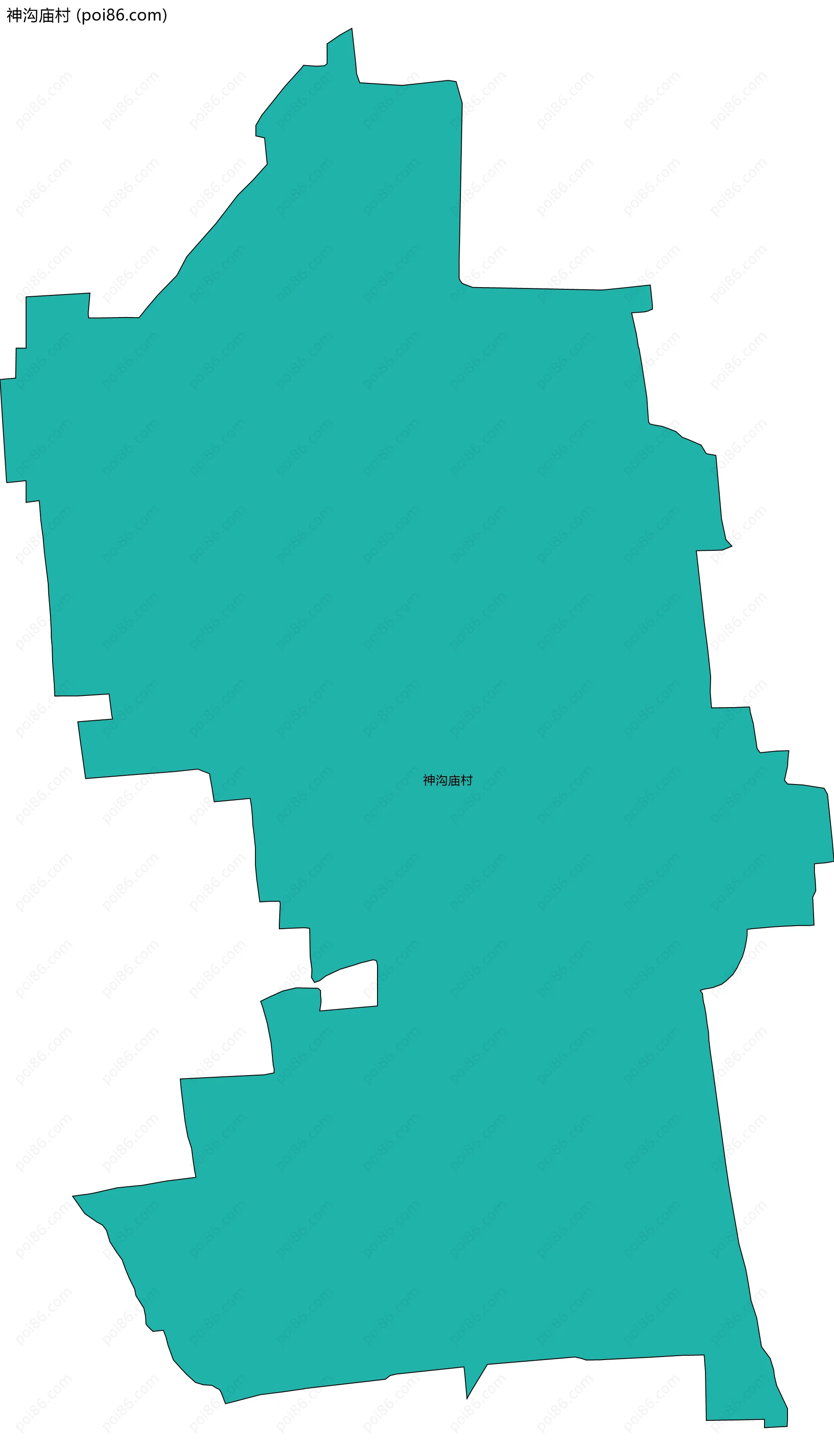 神沟庙村边界地图