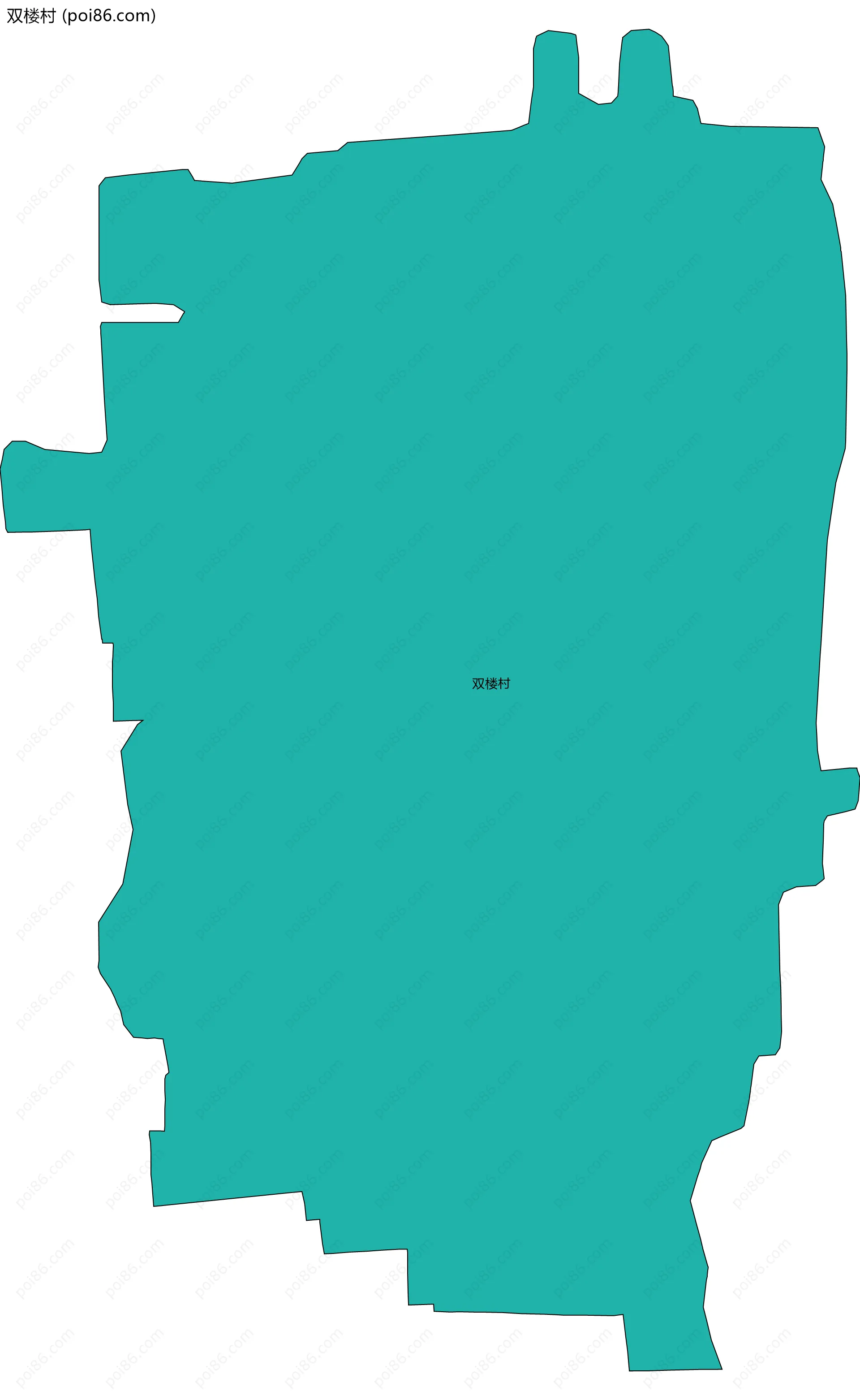 双楼村边界地图