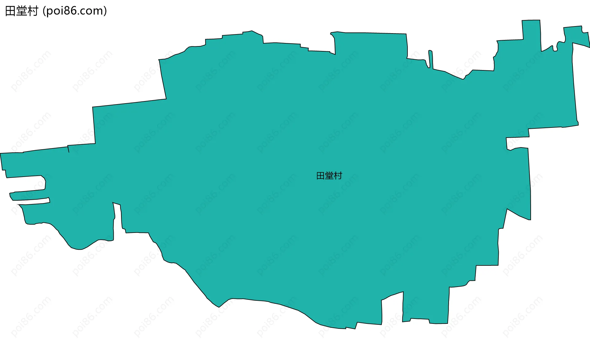 田堂村边界地图