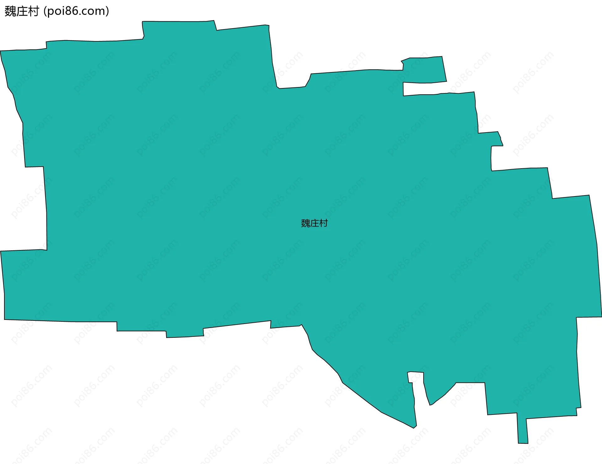 魏庄村边界地图