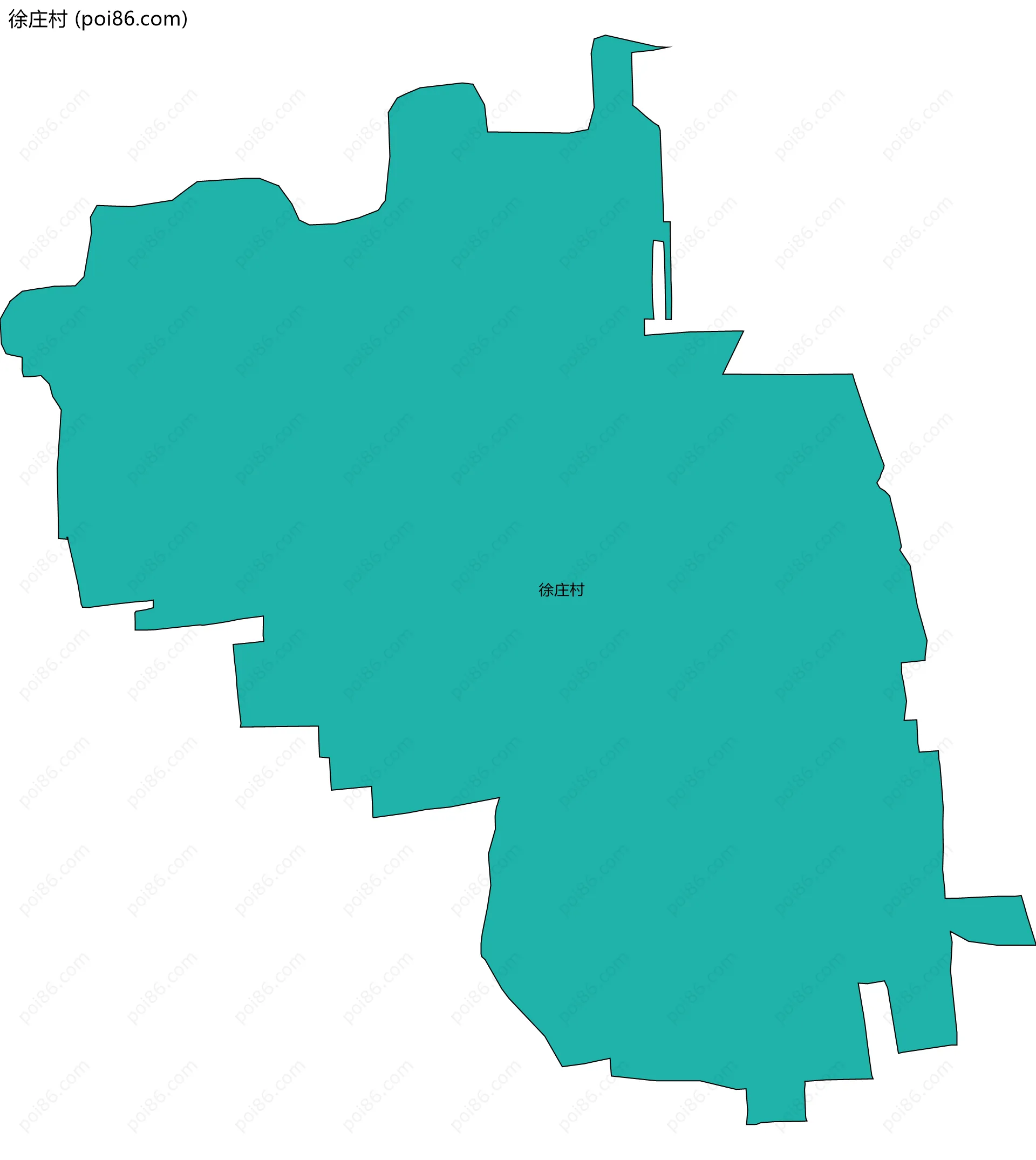 徐庄村边界地图