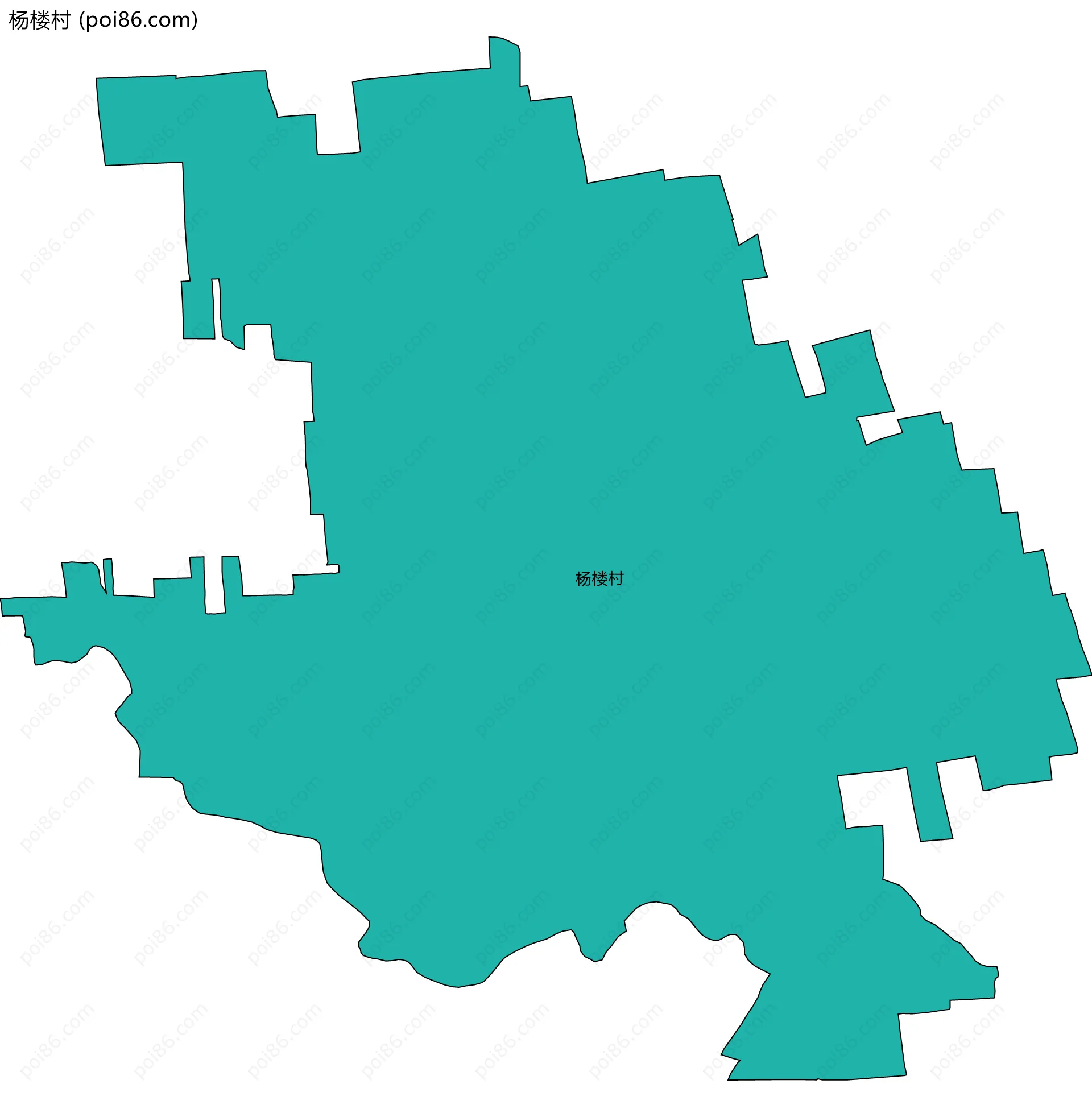 杨楼村边界地图