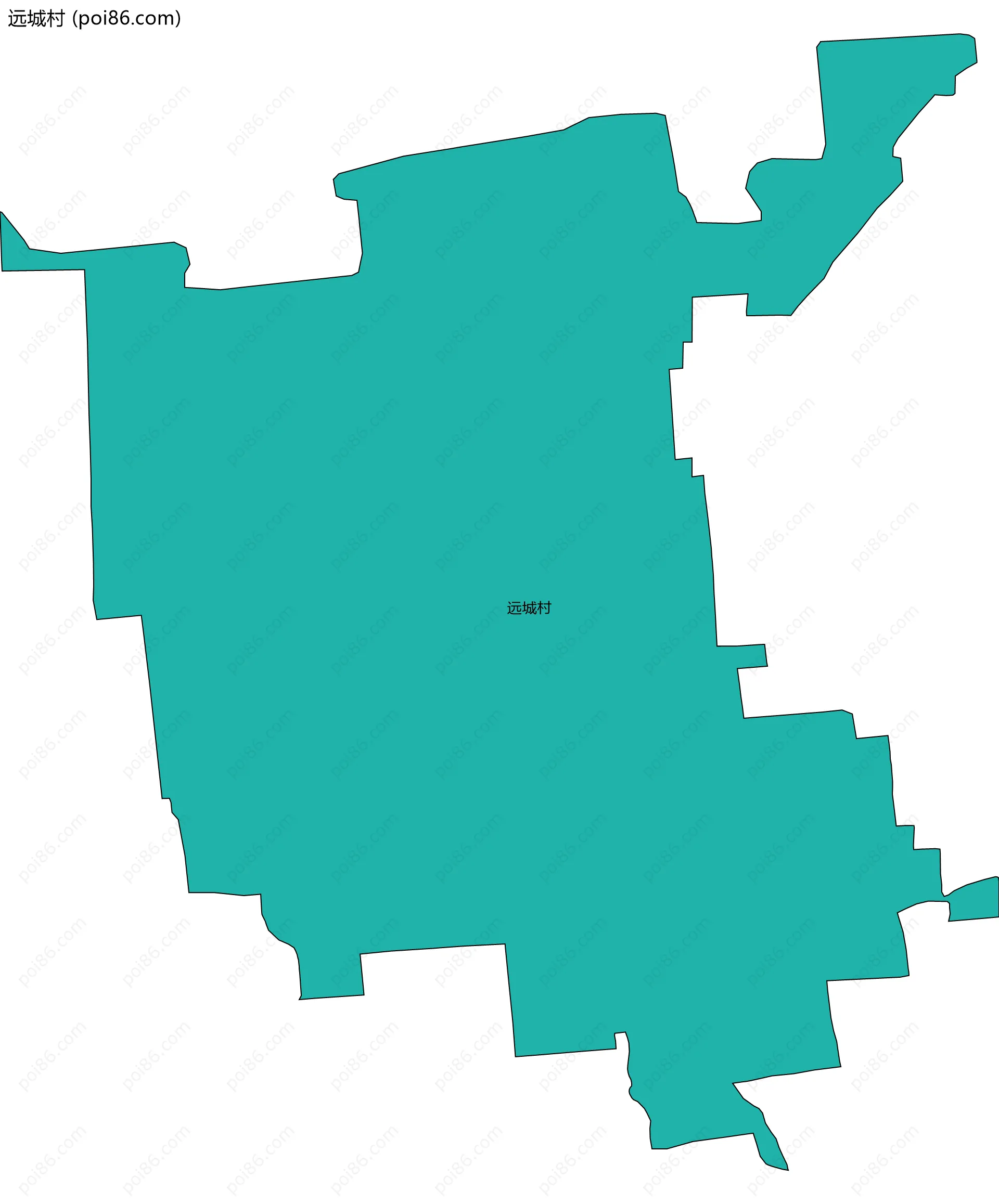 远城村边界地图