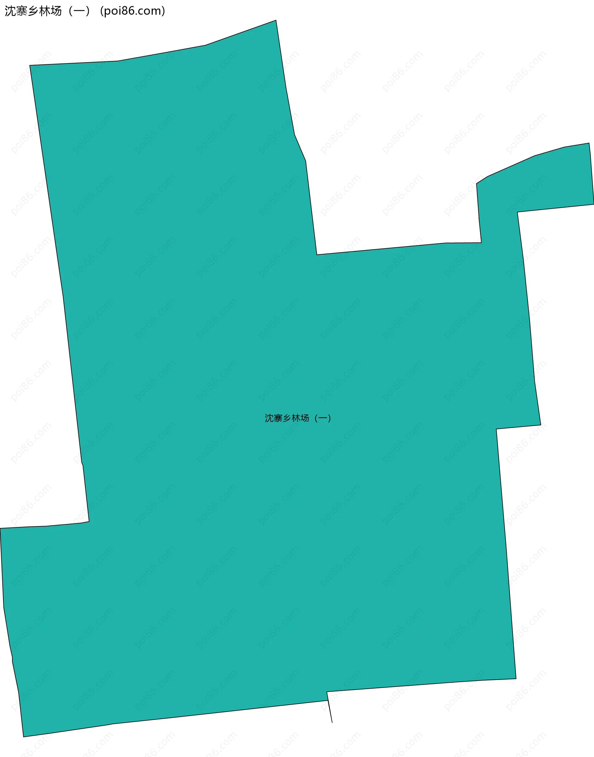 沈寨乡林场（一）边界地图