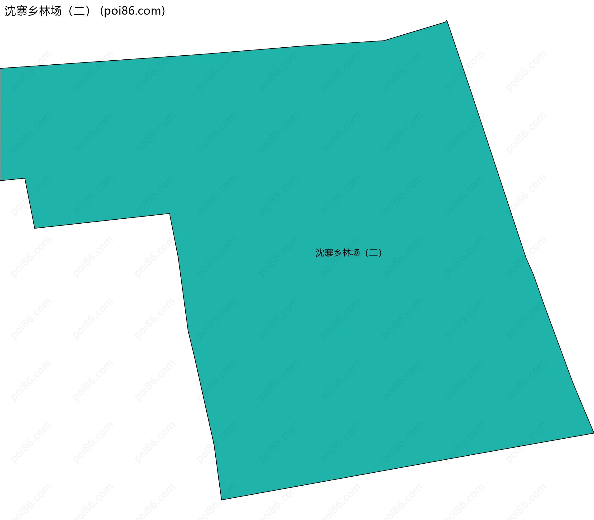 沈寨乡林场（二）边界地图