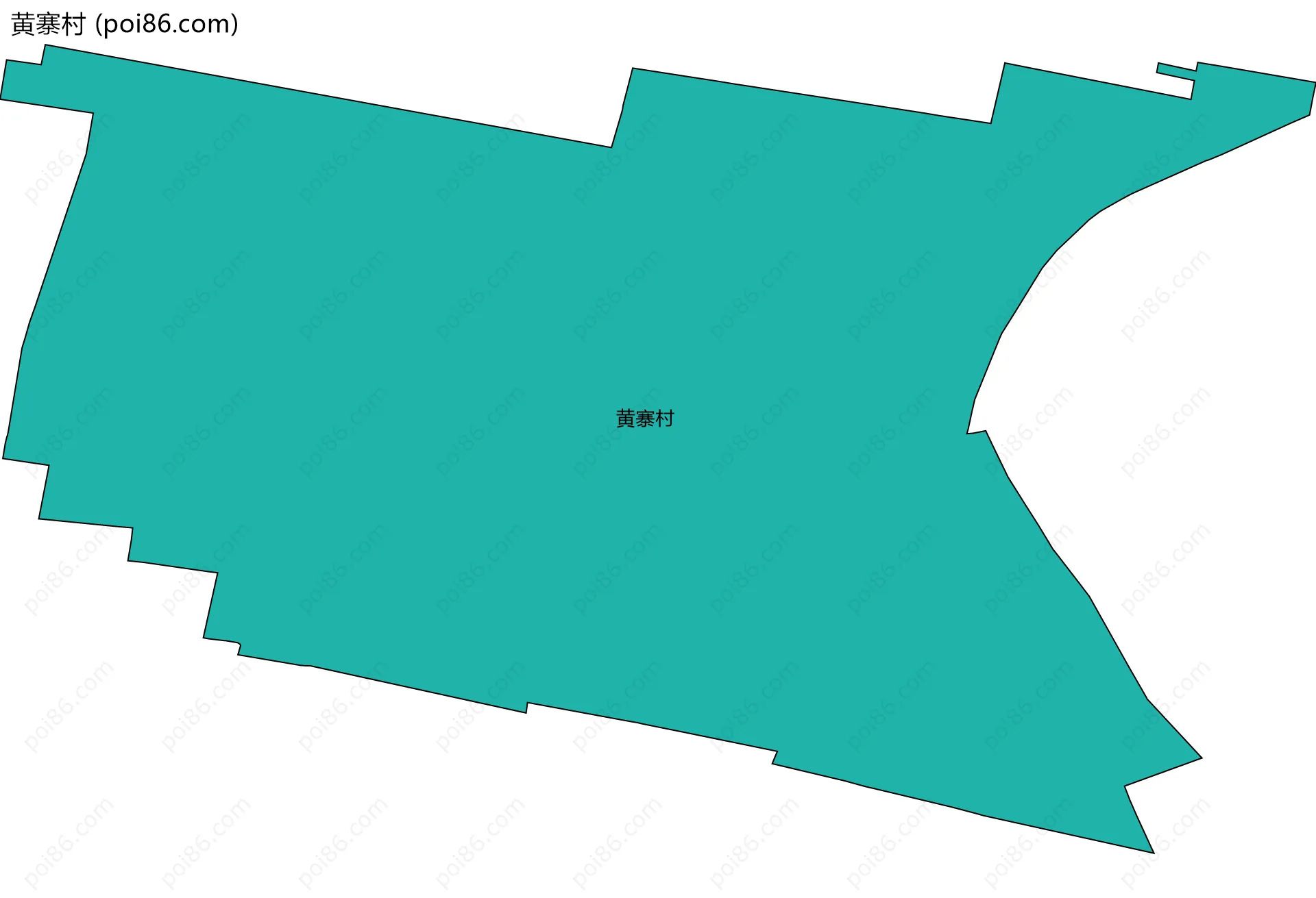 黄寨村边界地图