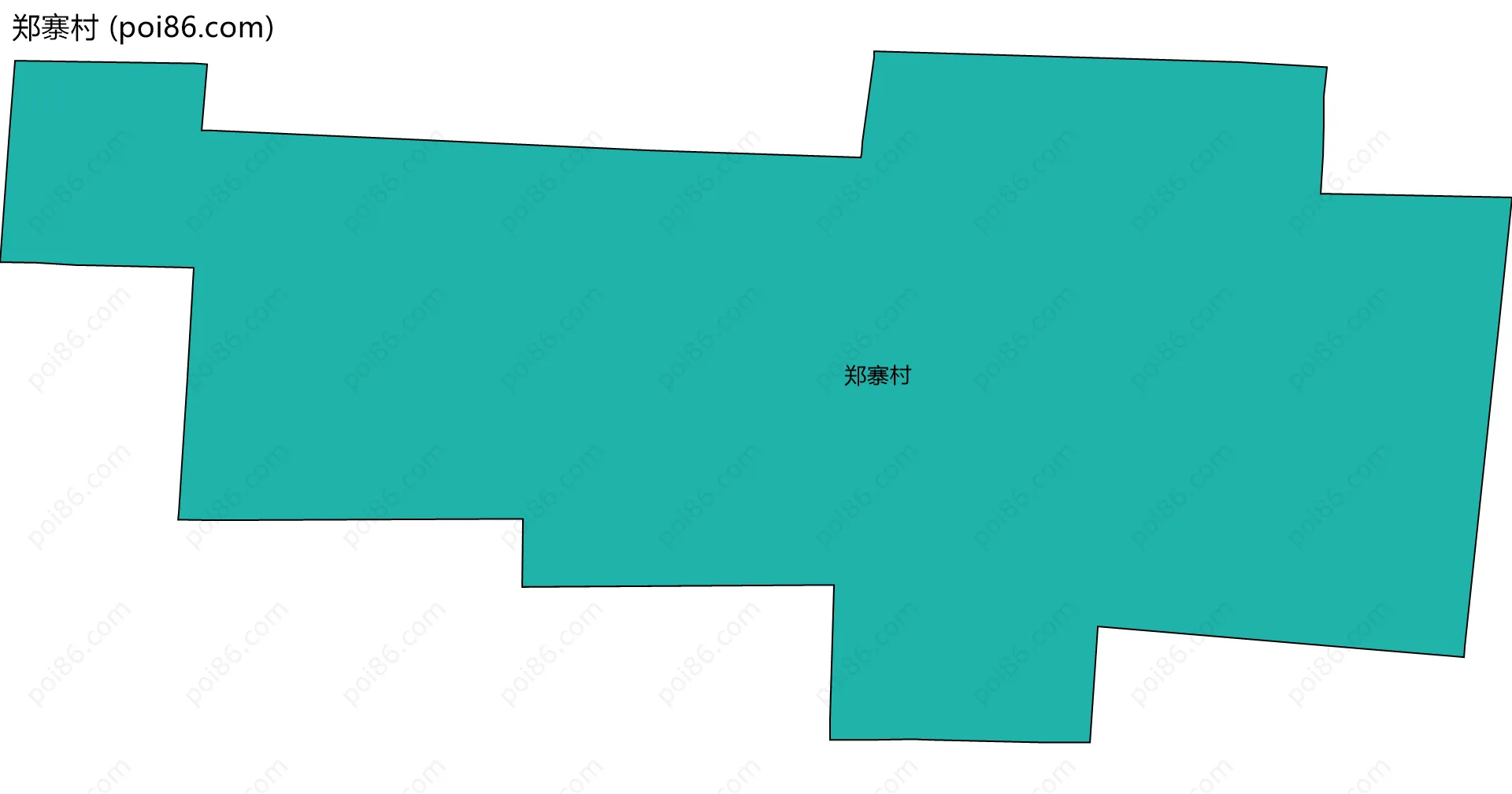 郑寨村边界地图