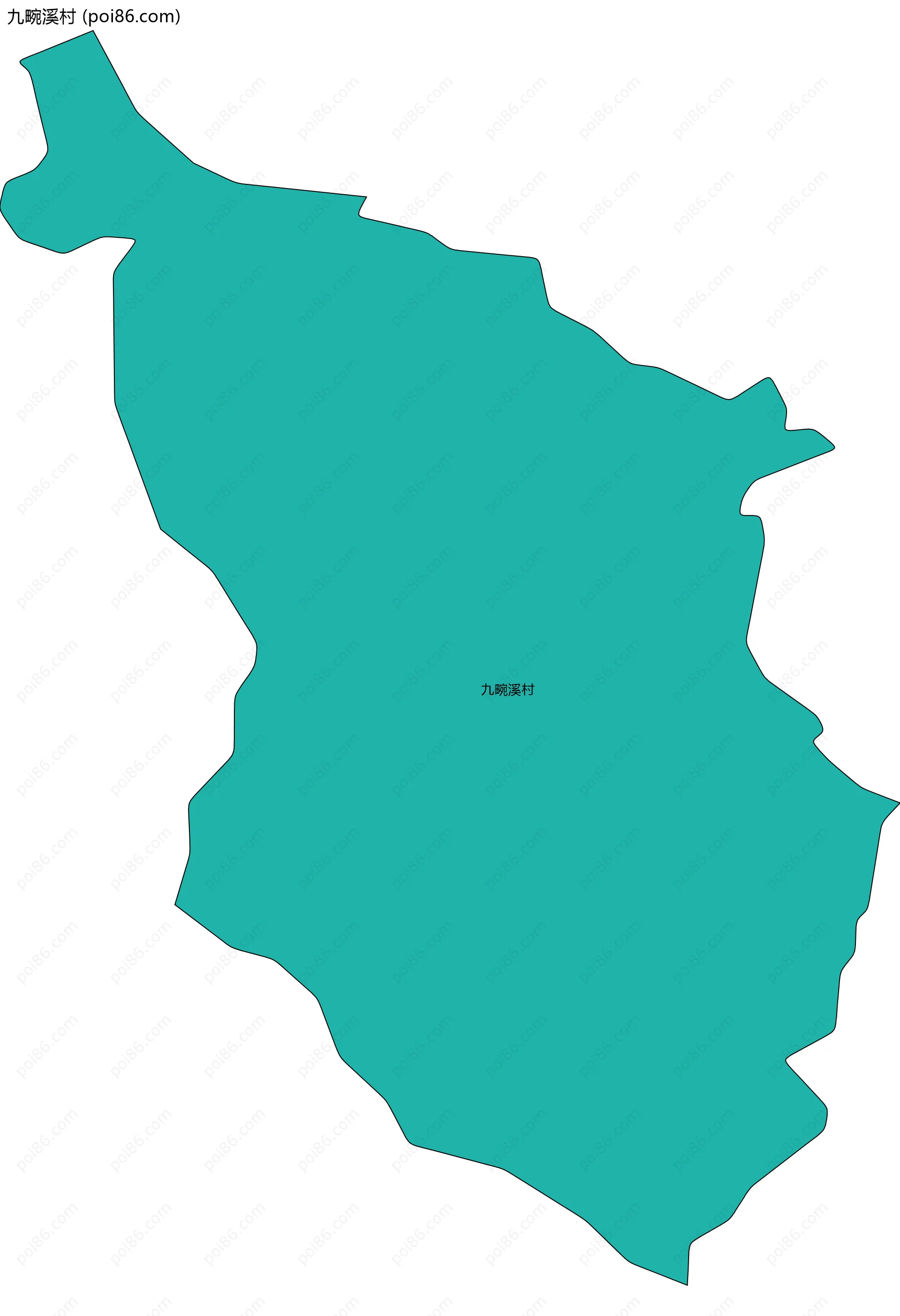 九畹溪村边界地图