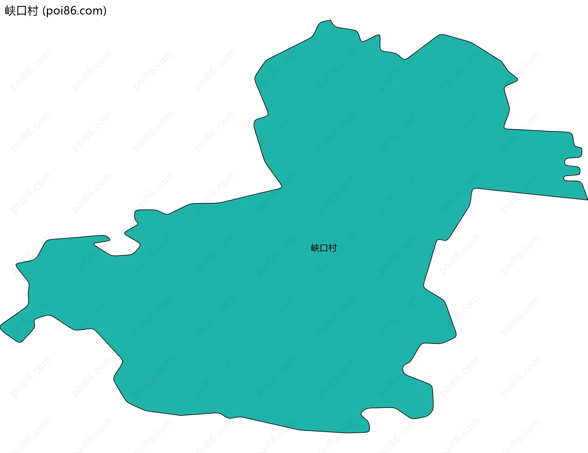 峡口村边界地图