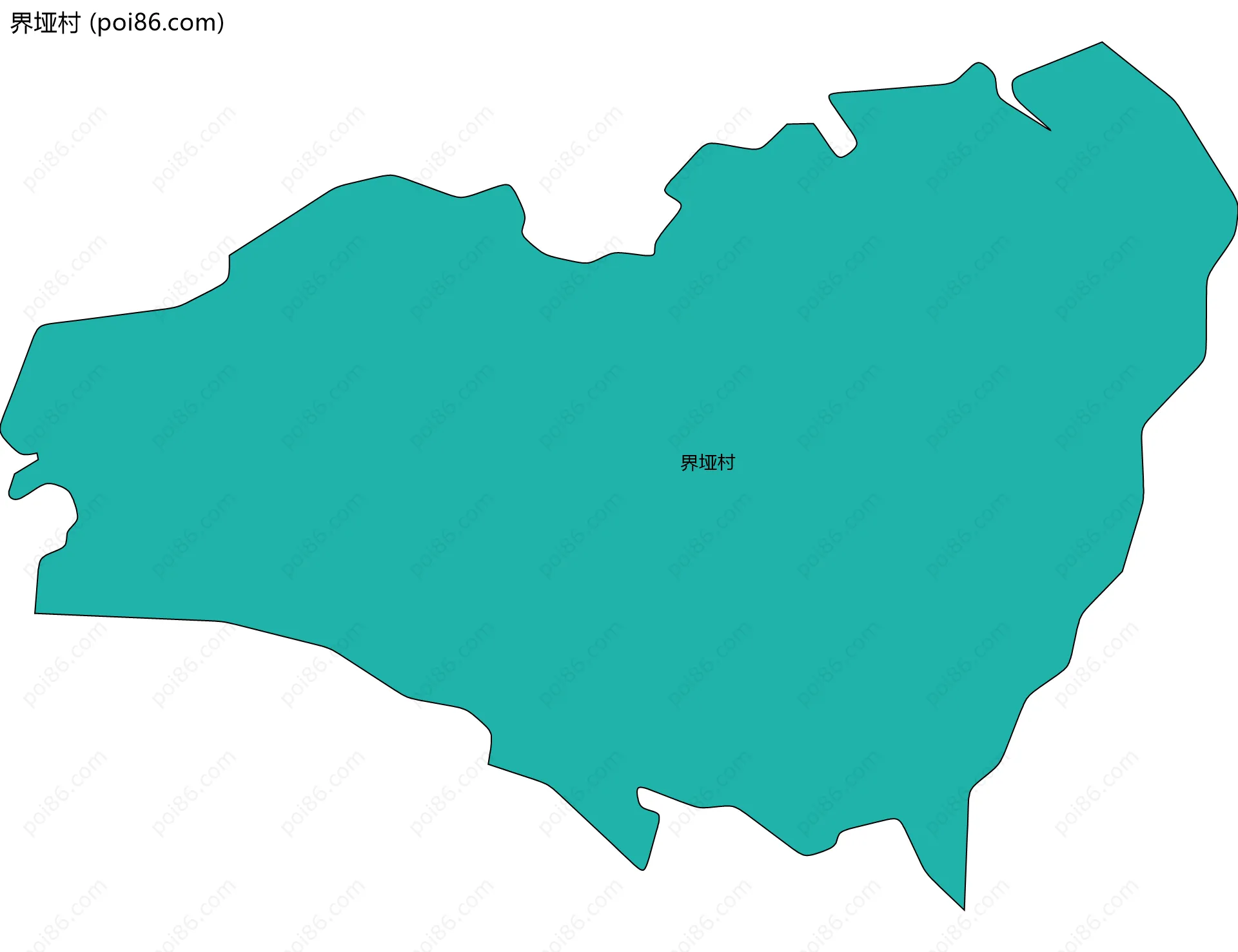 界垭村边界地图