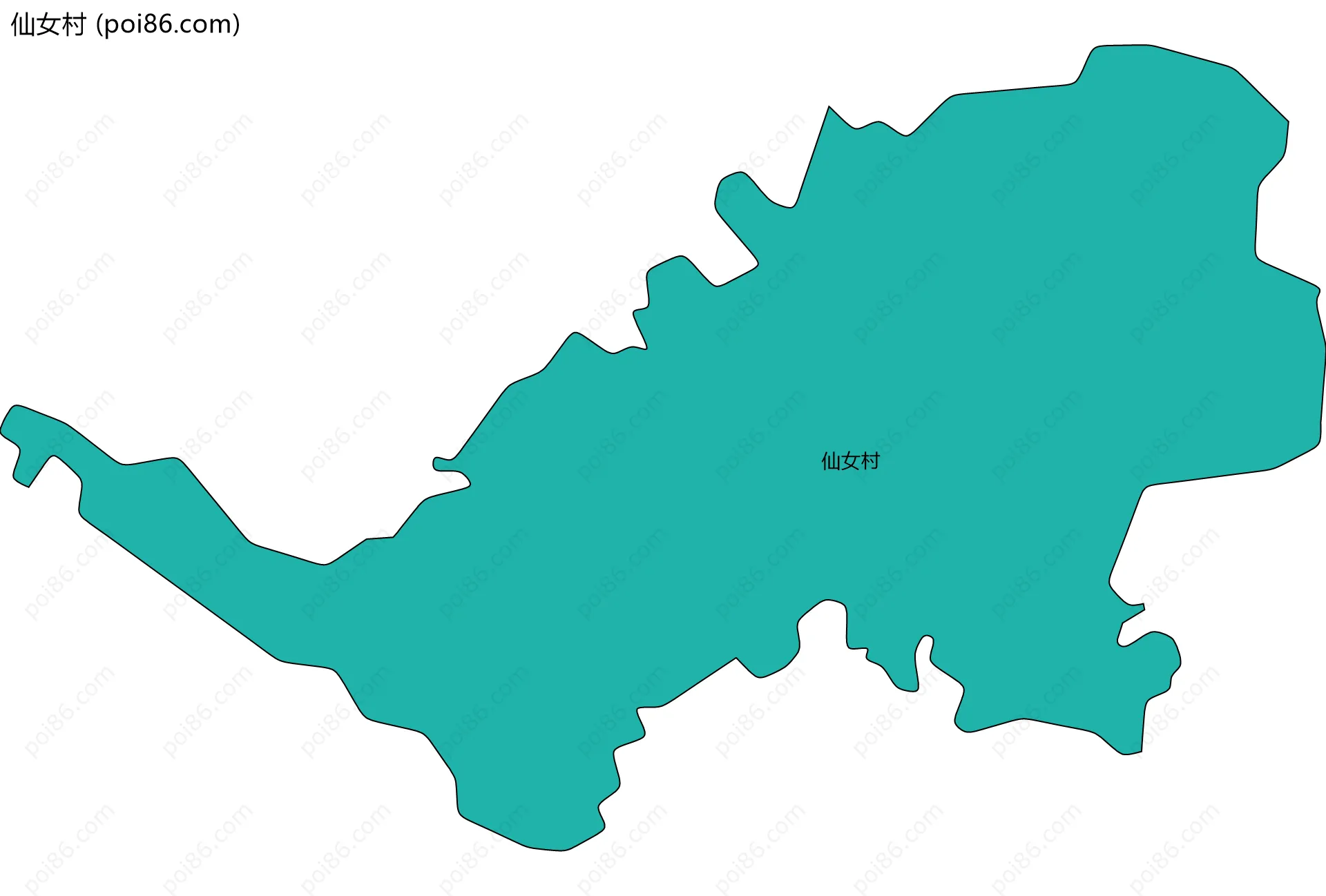 仙女村边界地图