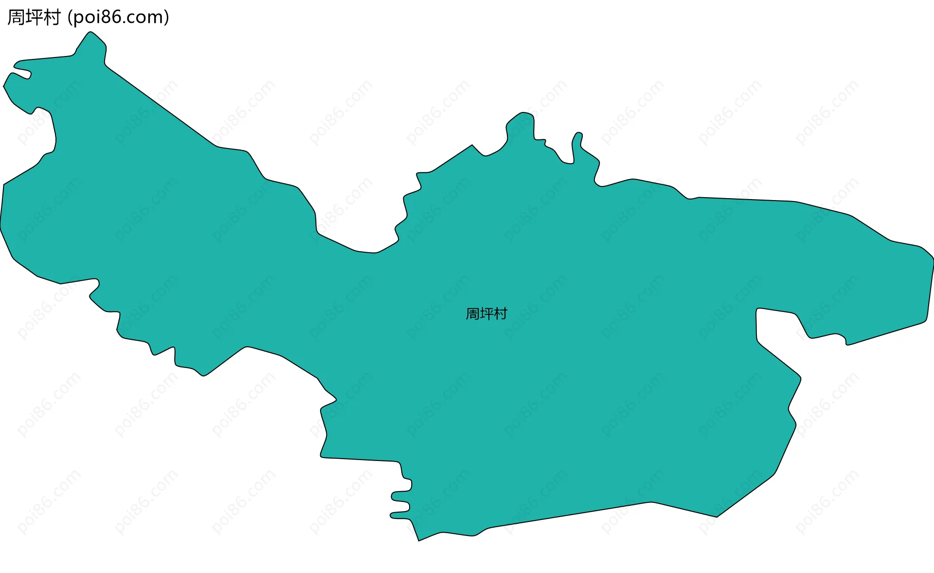 周坪村边界地图