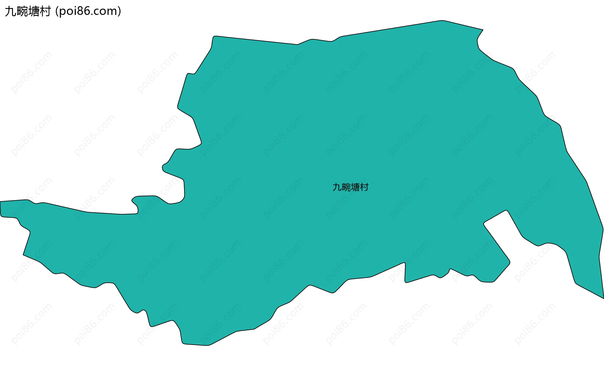 九畹塘村边界地图