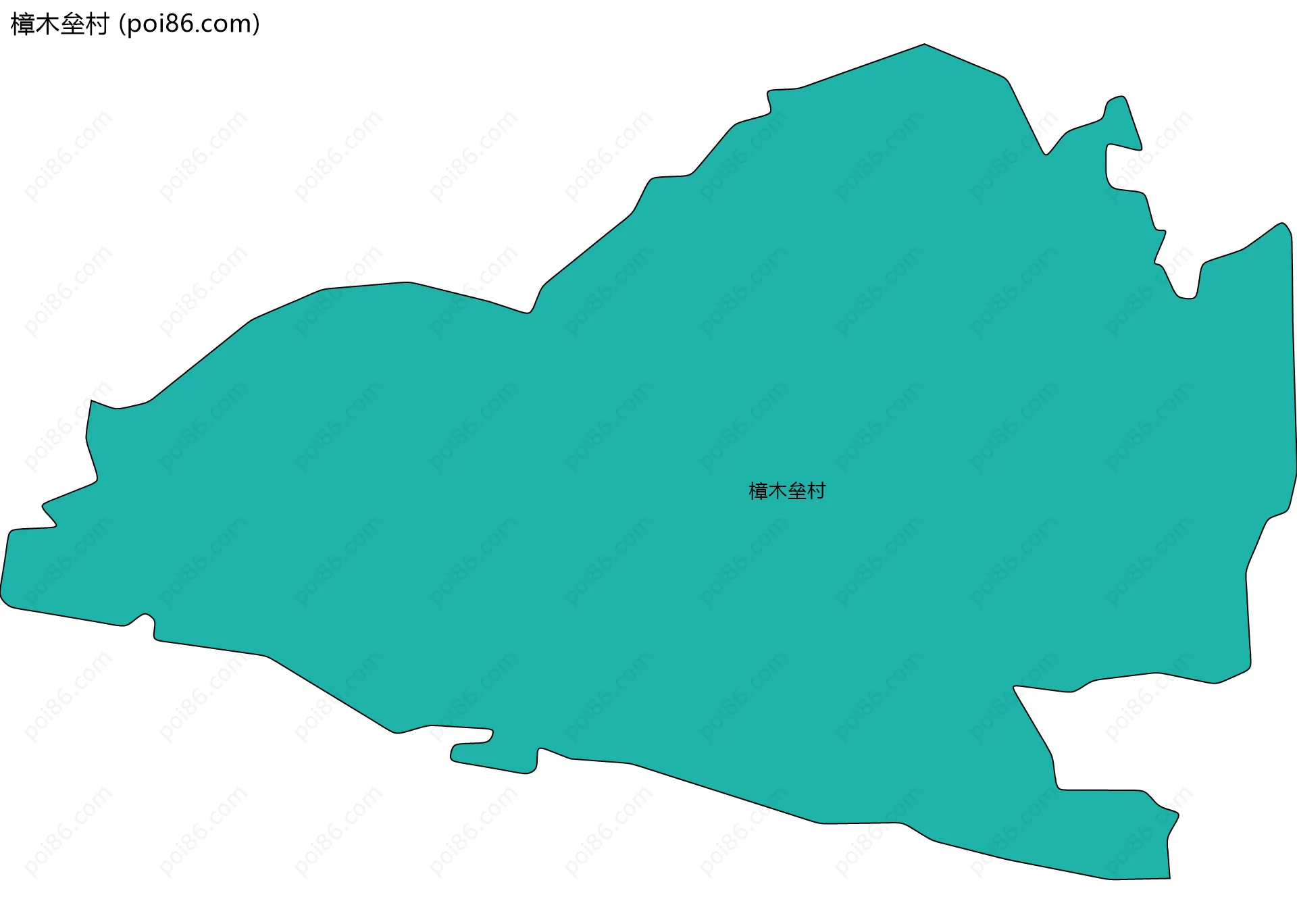 樟木垒村边界地图