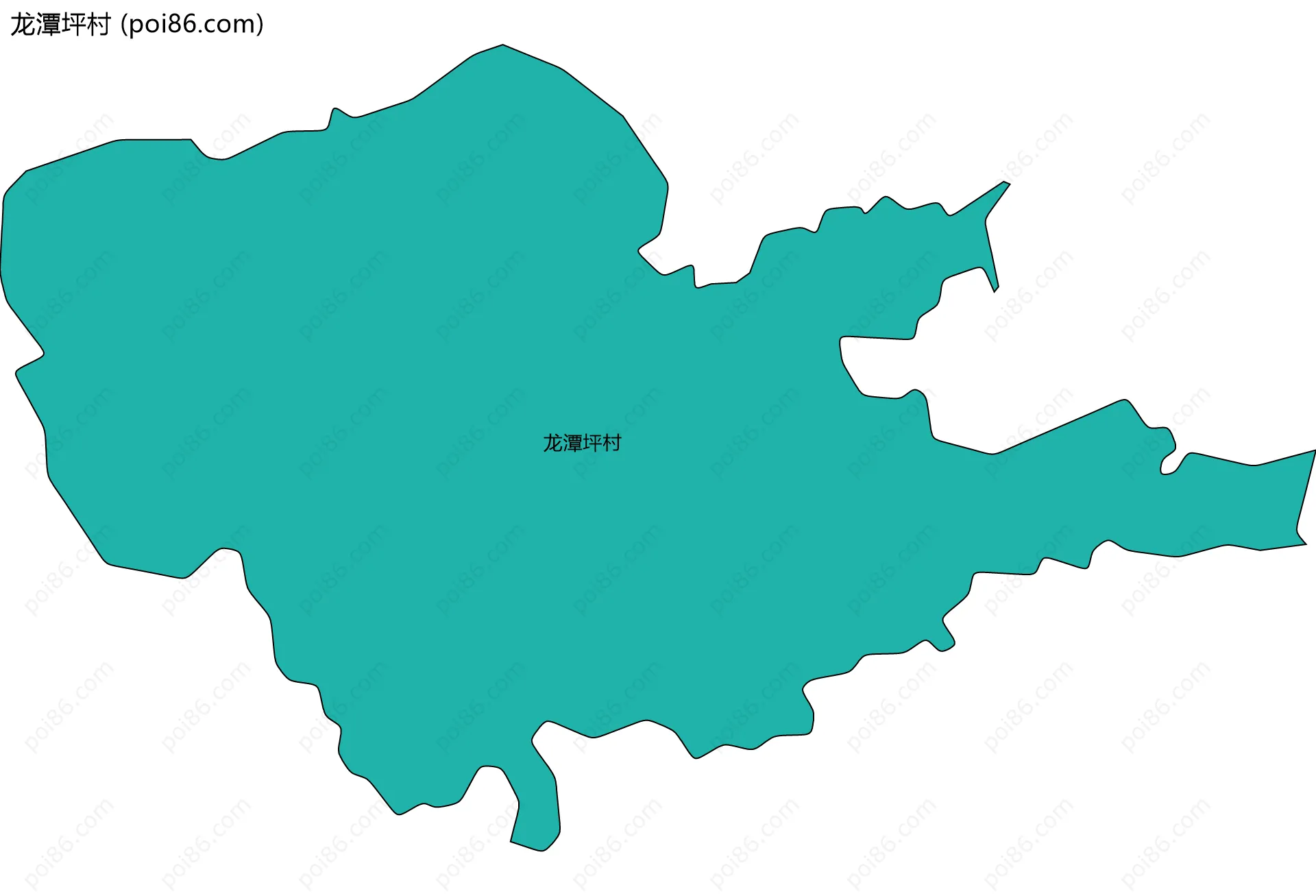 龙潭坪村边界地图