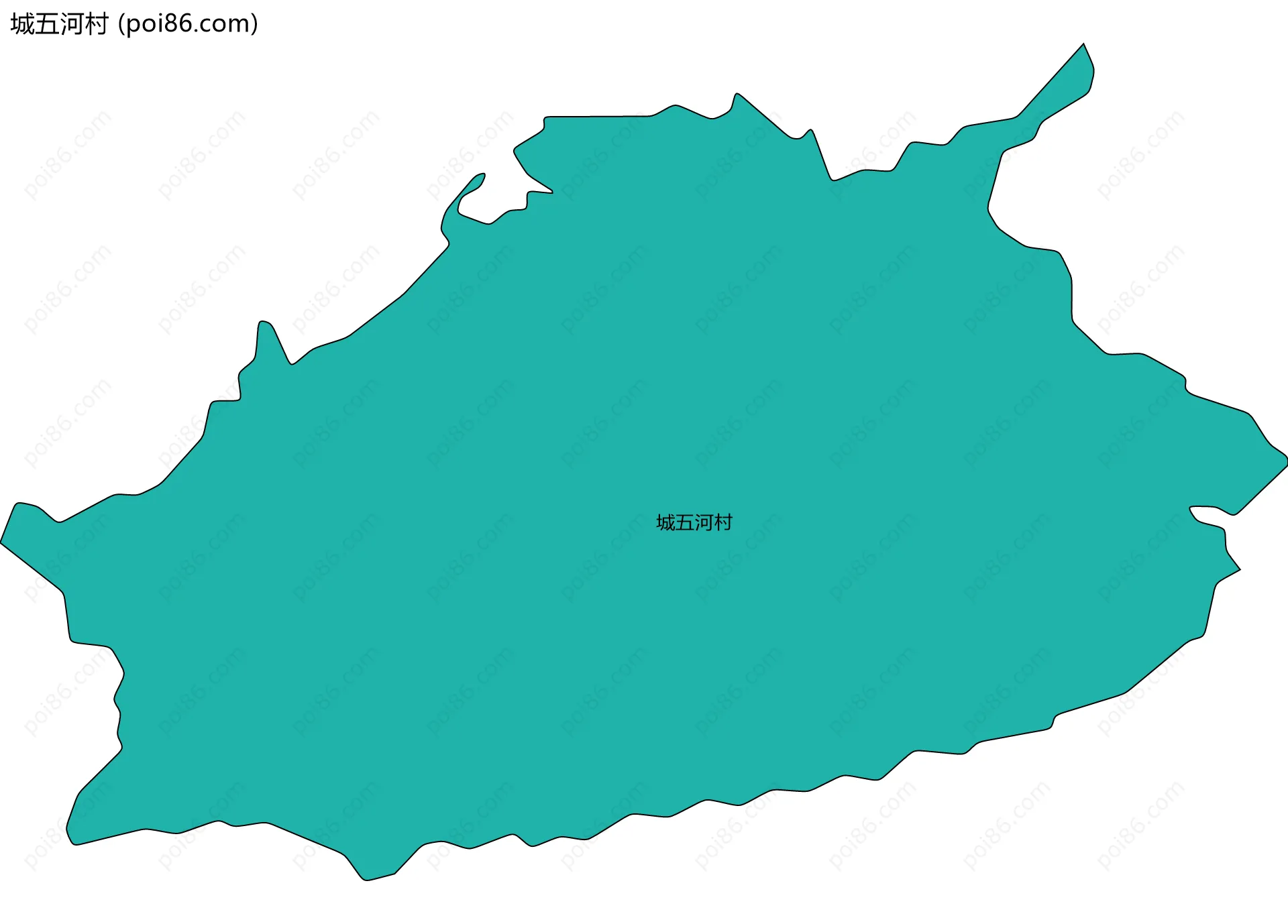 城五河村边界地图