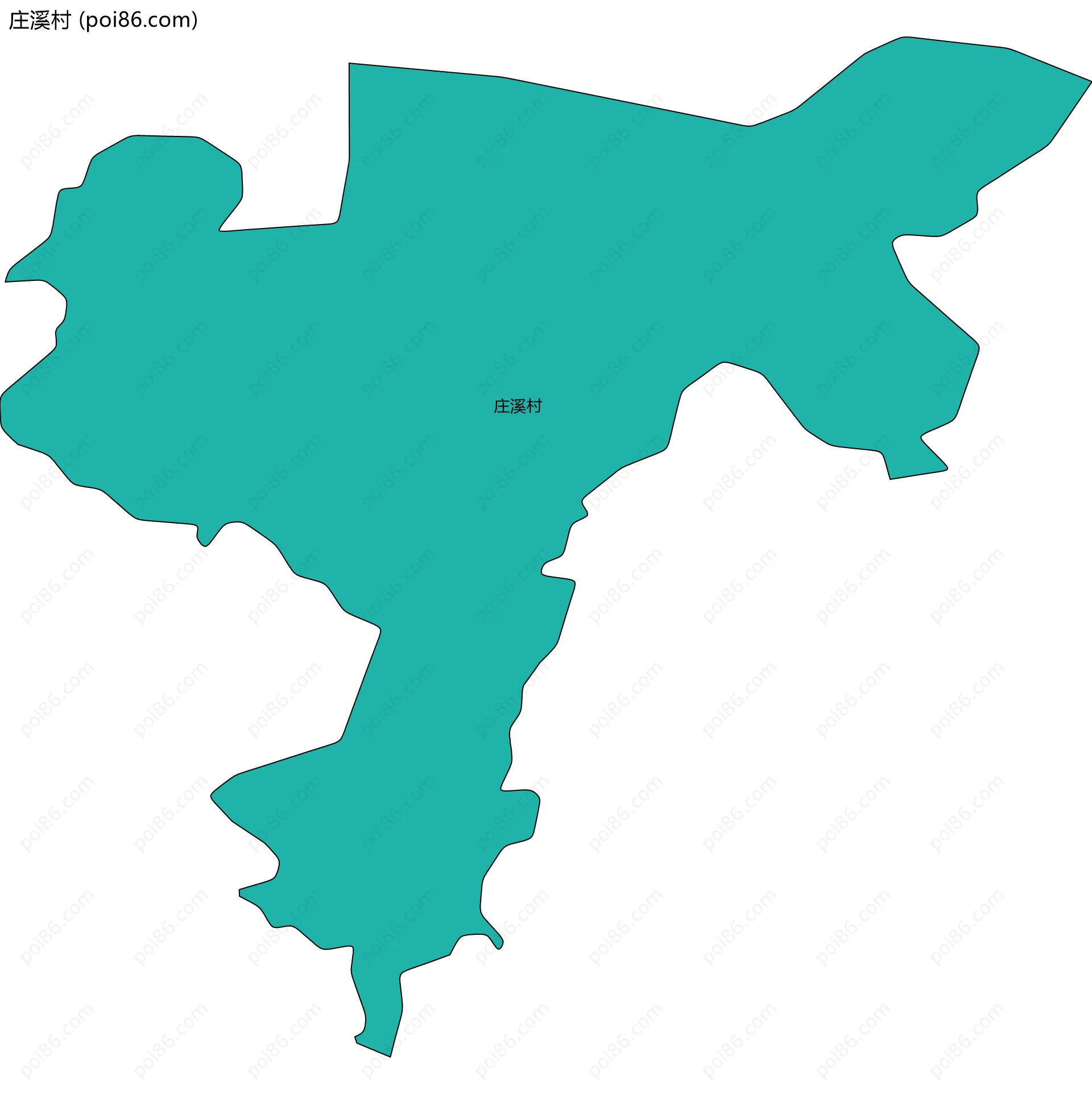 庄溪村边界地图