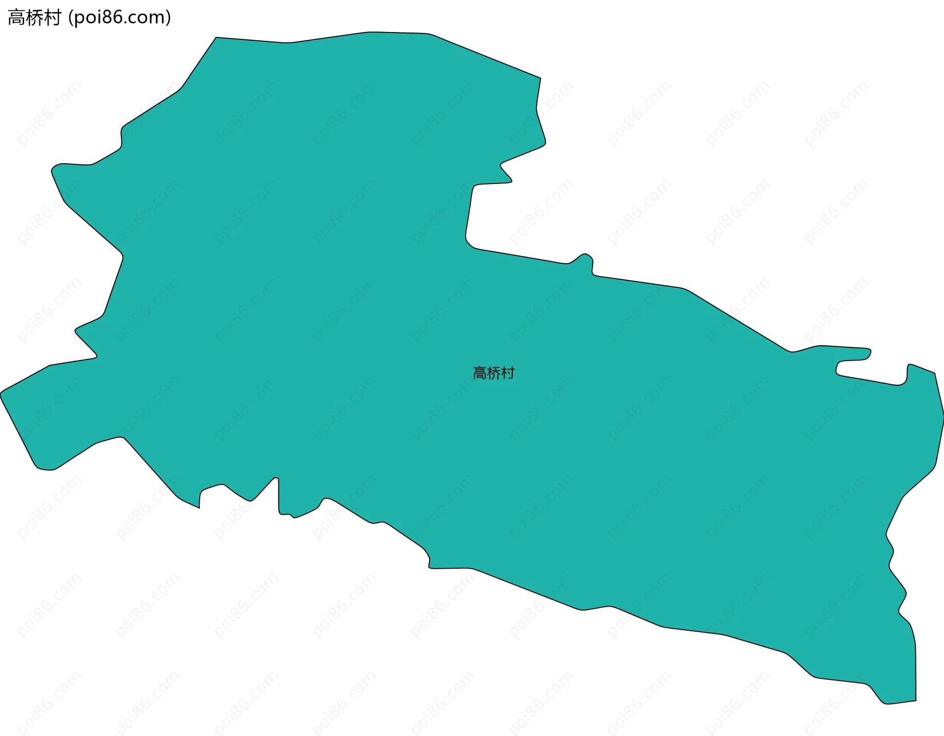 高桥村边界地图