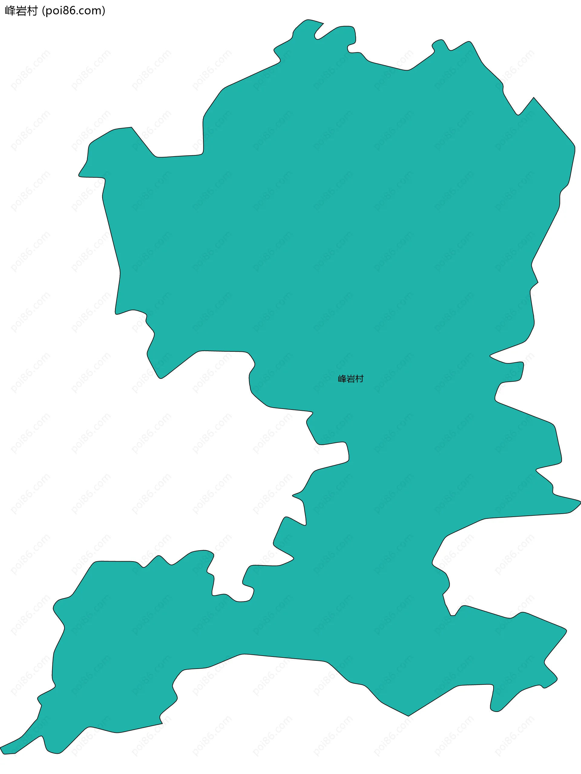 峰岩村边界地图